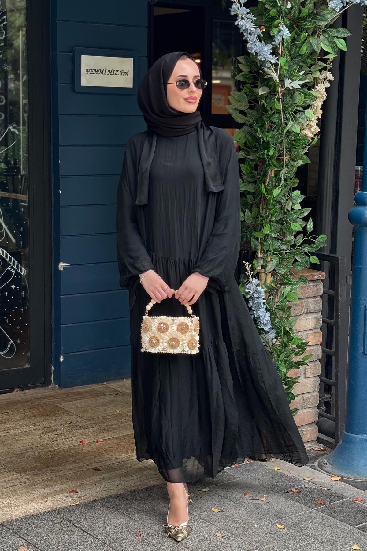 MOOR Silka Elbise 26S9002 Siyah