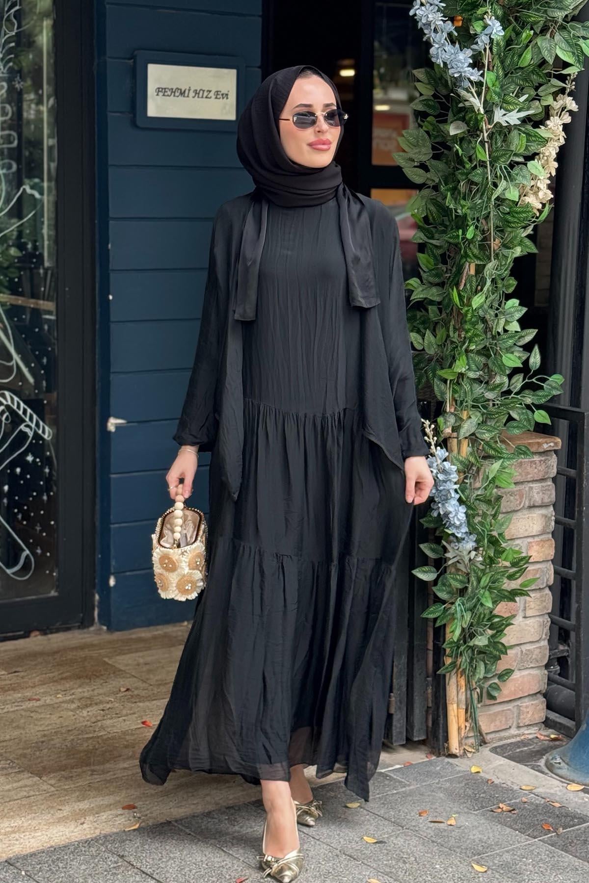 MOOR Silka Elbise 26S9002 Siyah