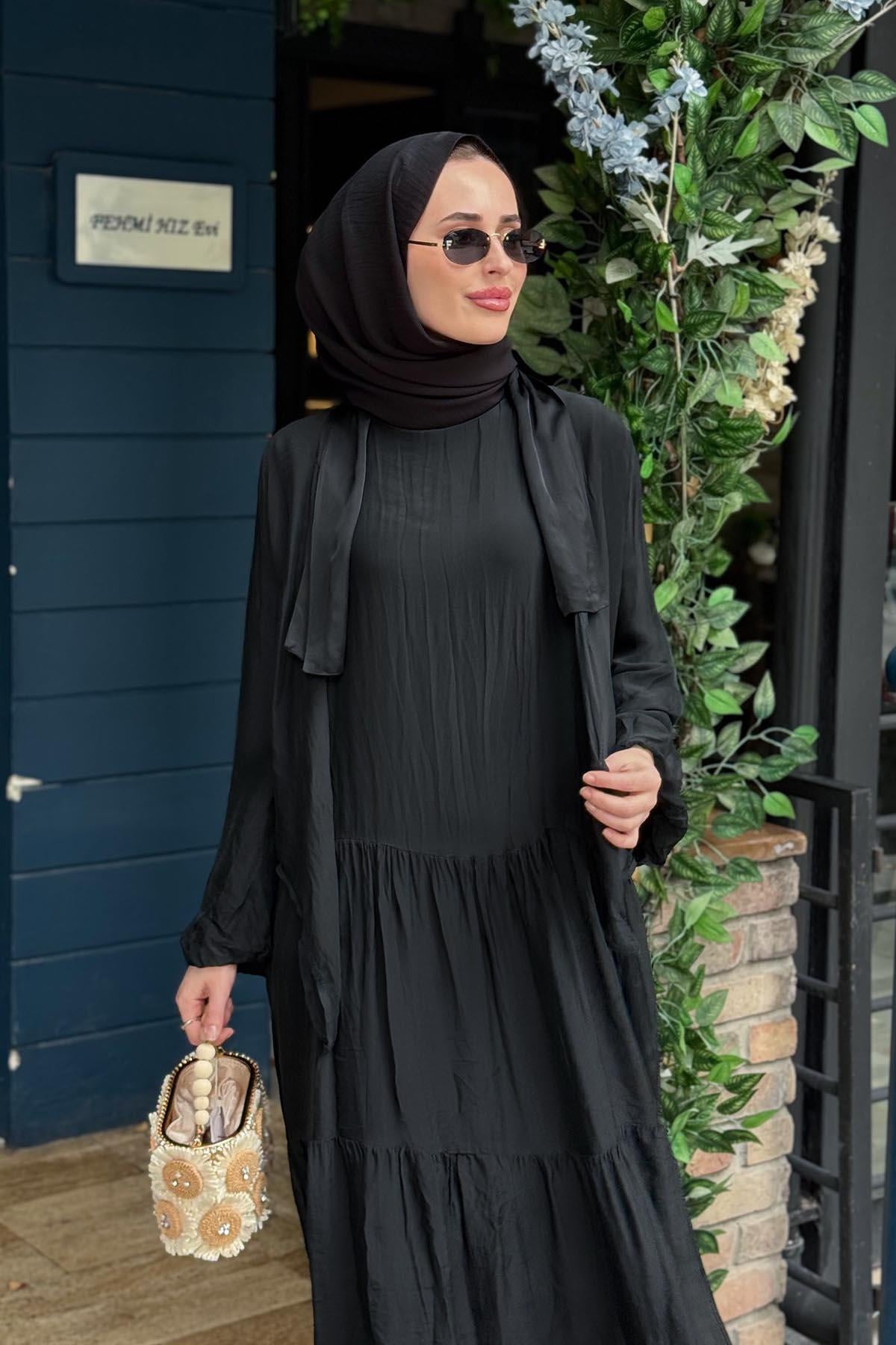 MOOR Silka Elbise 26S9002 Siyah