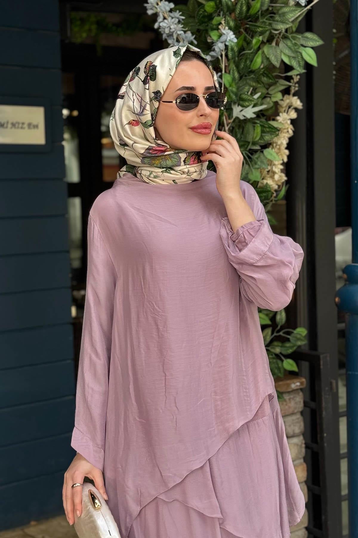 MOOR Softa Elbise 26S9001 Lila