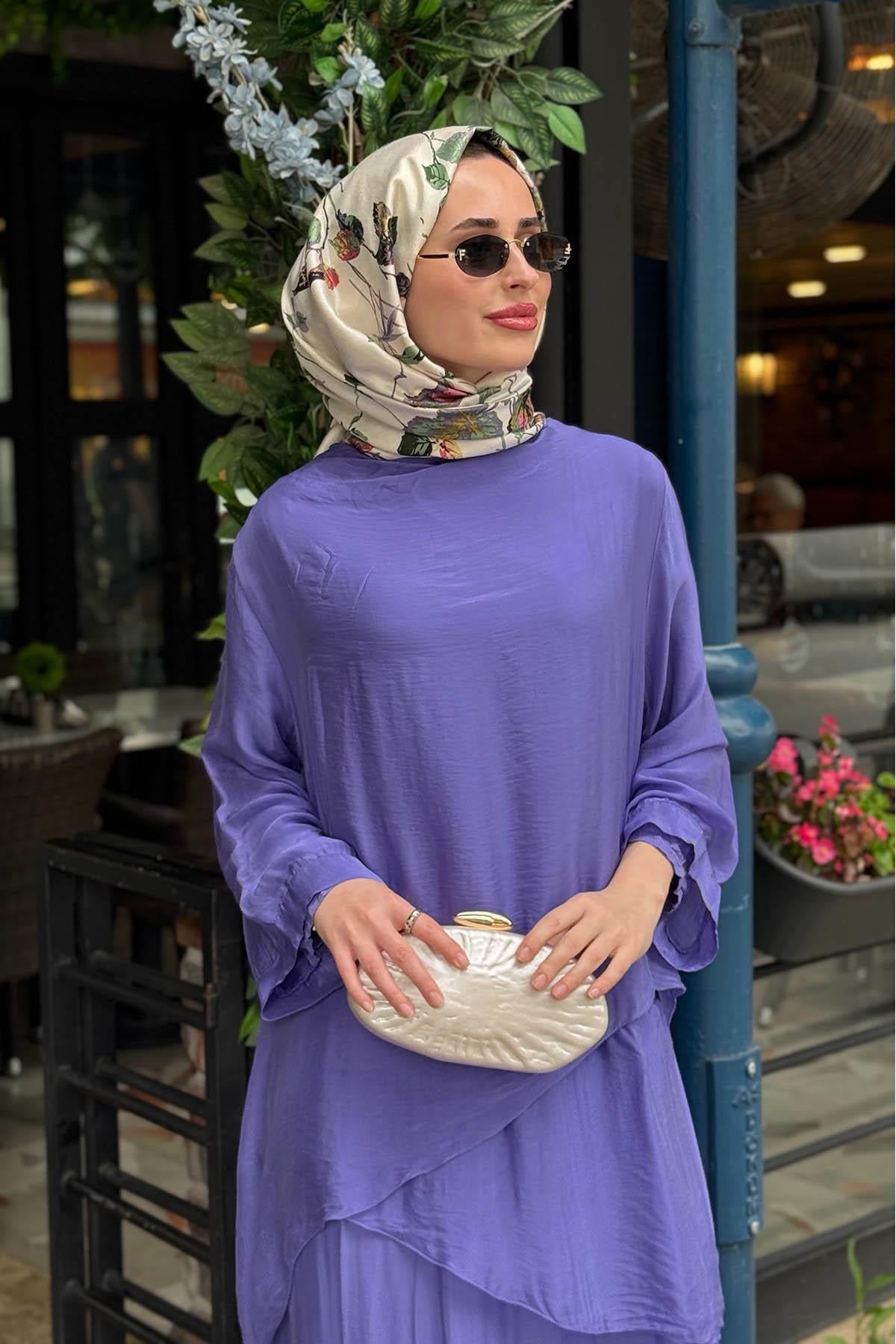 MOOR Softa Elbise 26S9001 Mor