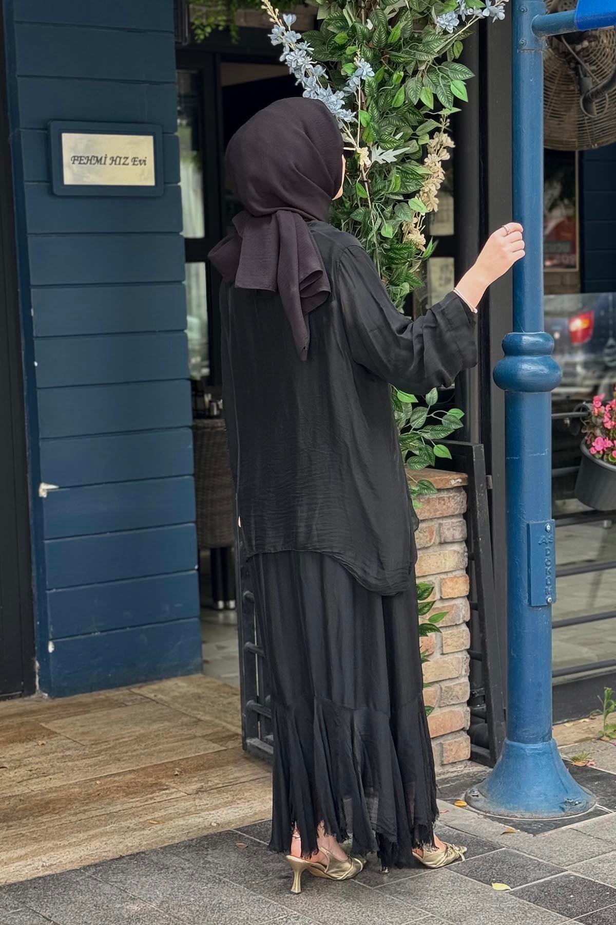 MOOR Softa Elbise 26S9001 Siyah
