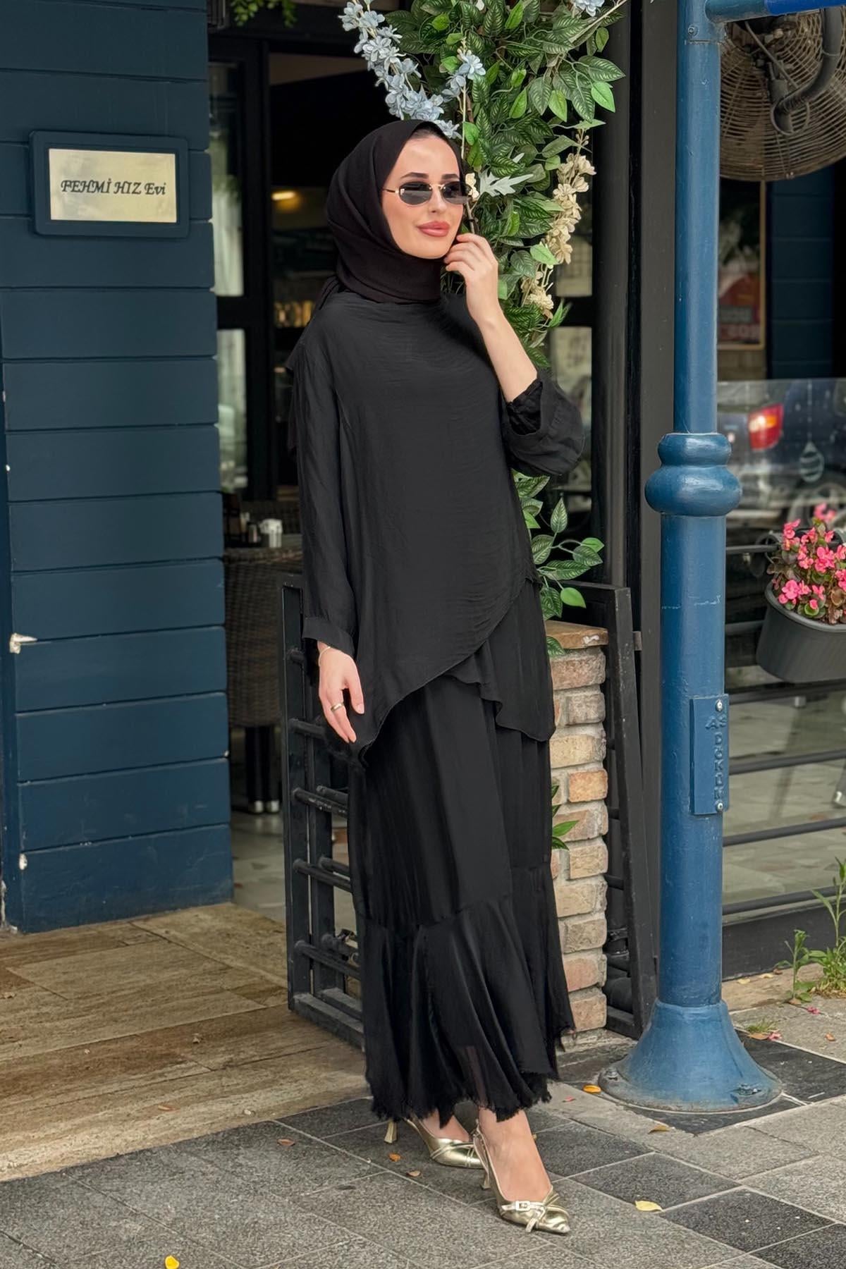 MOOR Softa Elbise 26S9001 Siyah