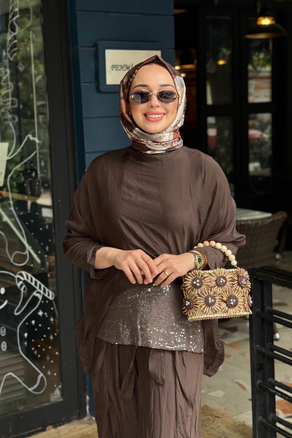 MOOR Svart Pantolonlu Takım 26S9019 Kahve