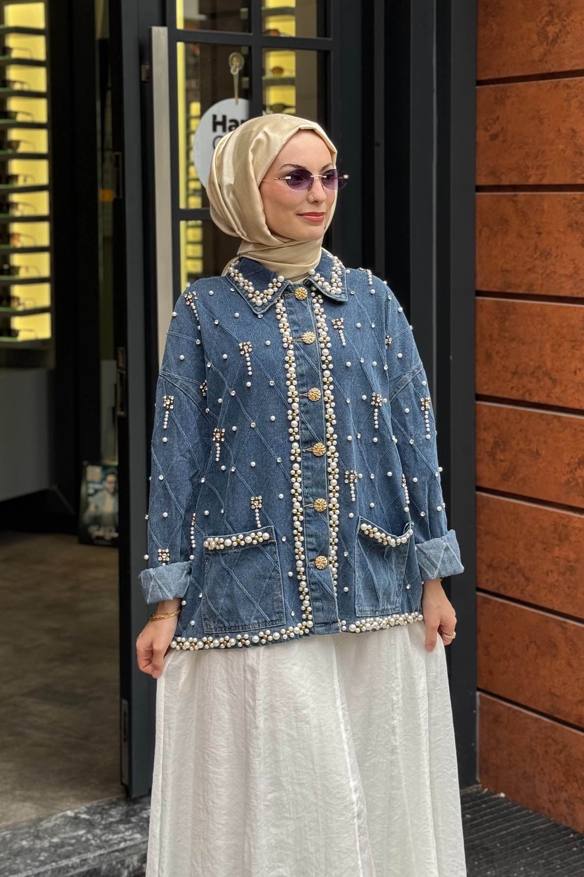 MOOR Valentina Ceket 26W6085 Kot Mavi