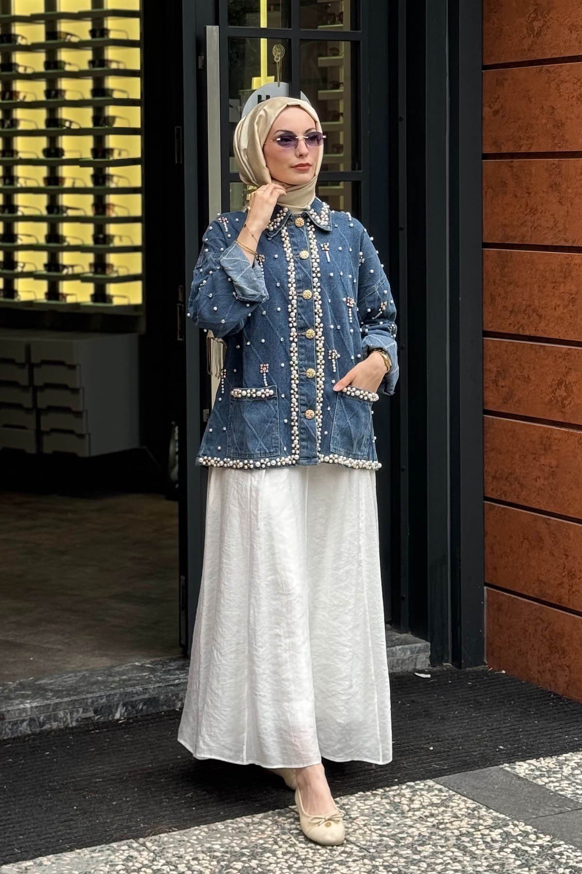 MOOR Valentina Ceket 26W6085 Kot Mavi