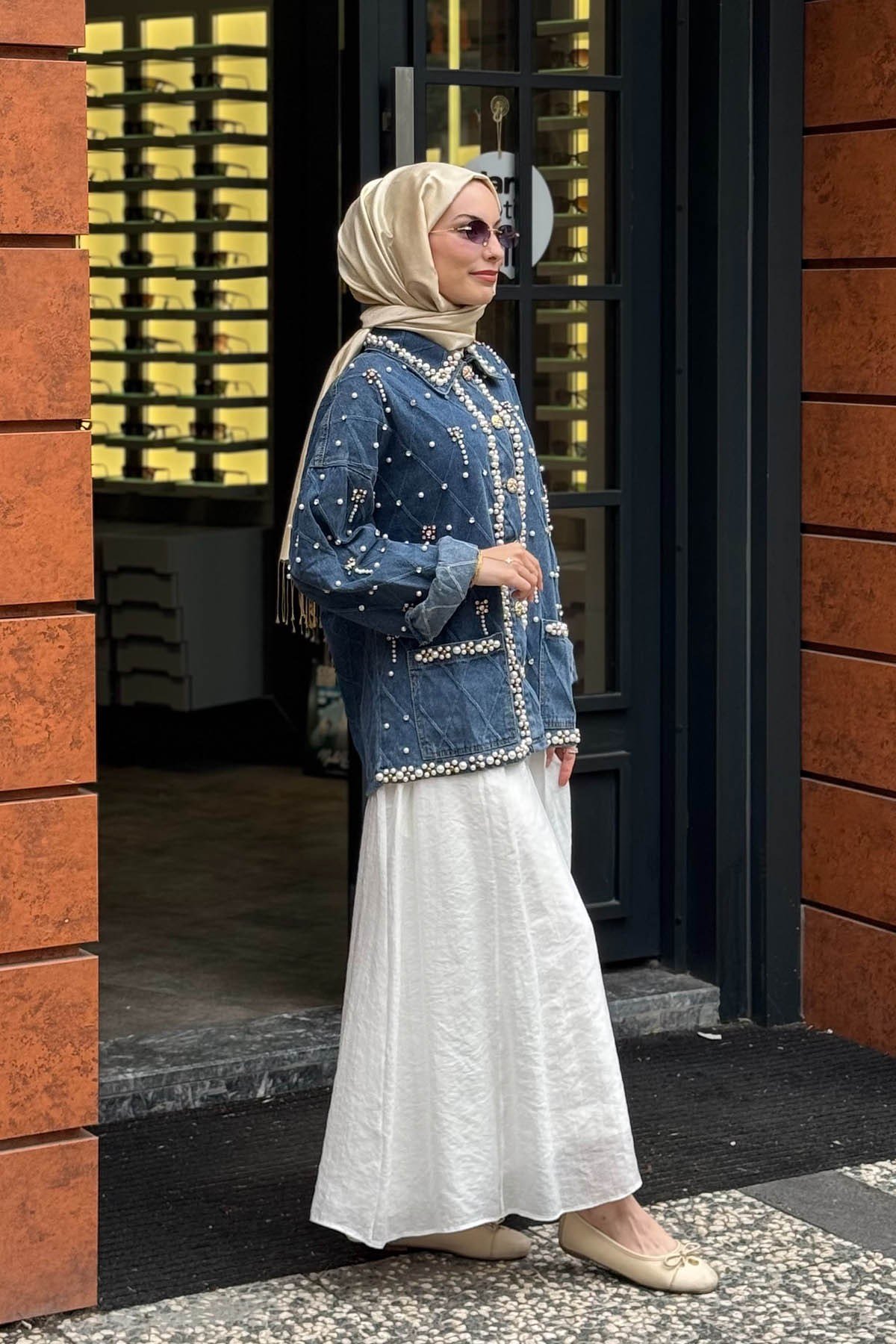 MOOR Valentina Ceket 26W6085 Kot Mavi