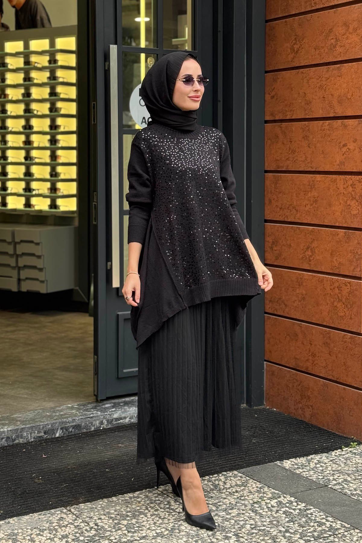 MOOR Venedik Elbise 26W5032 Siyah