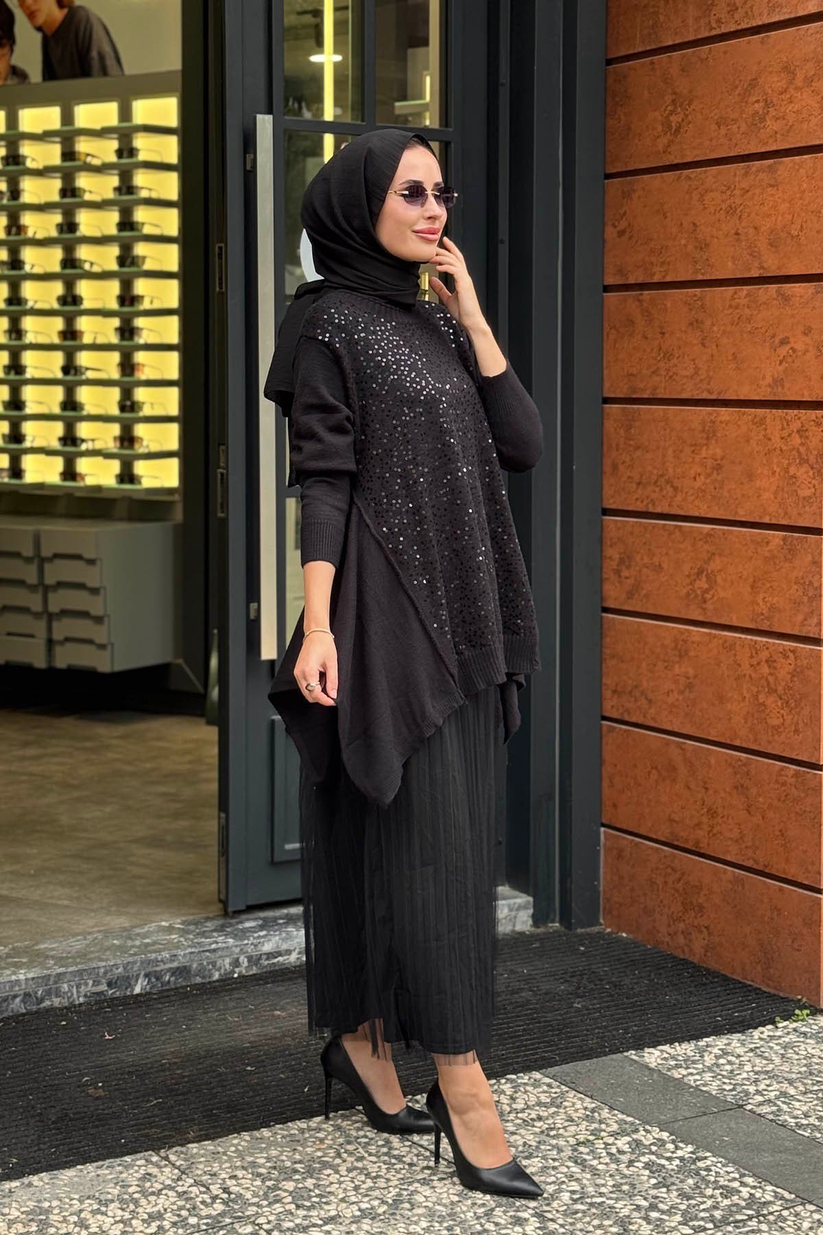MOOR Venedik Elbise 26W5032 Siyah