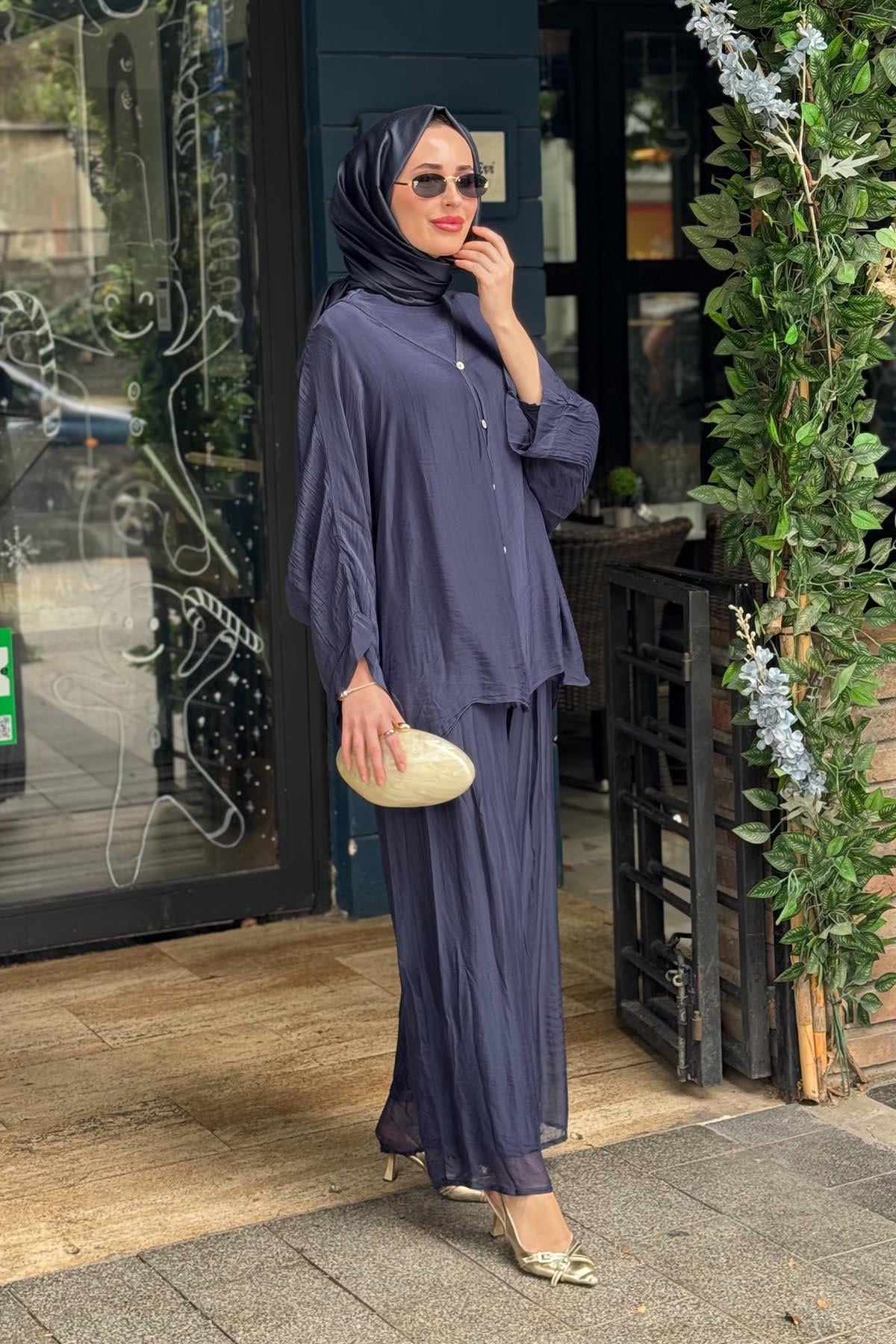 MOOR Yume Pantolonlu Takım 26S9020 Lacivert