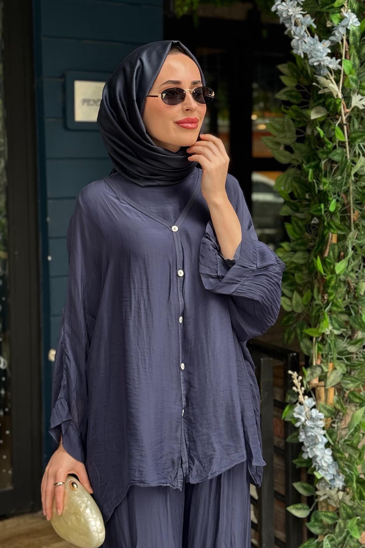 MOOR Yume Pantolonlu Takım 26S9020 Lacivert