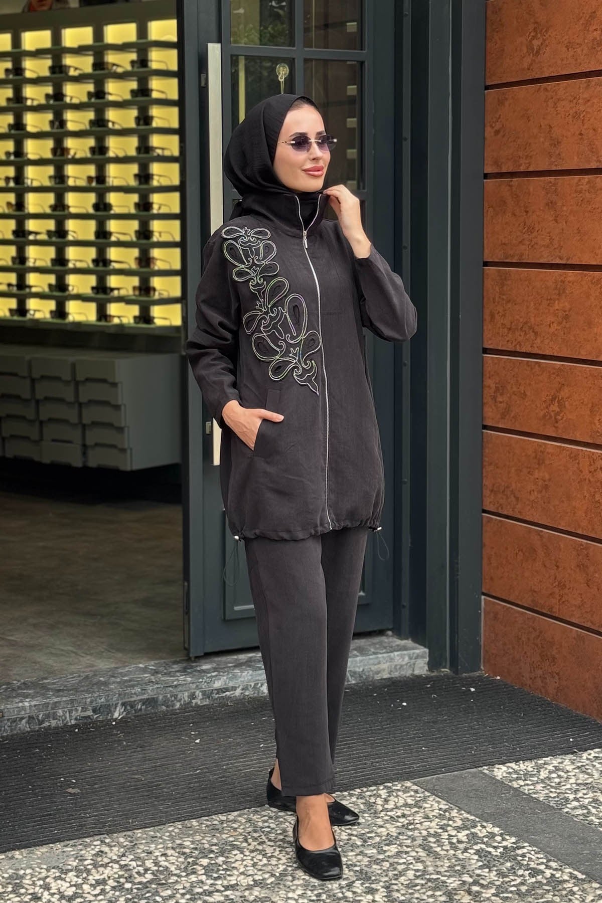 MOOROFMOOR Eline Pantolonlu Takım 26W4119 Siyah