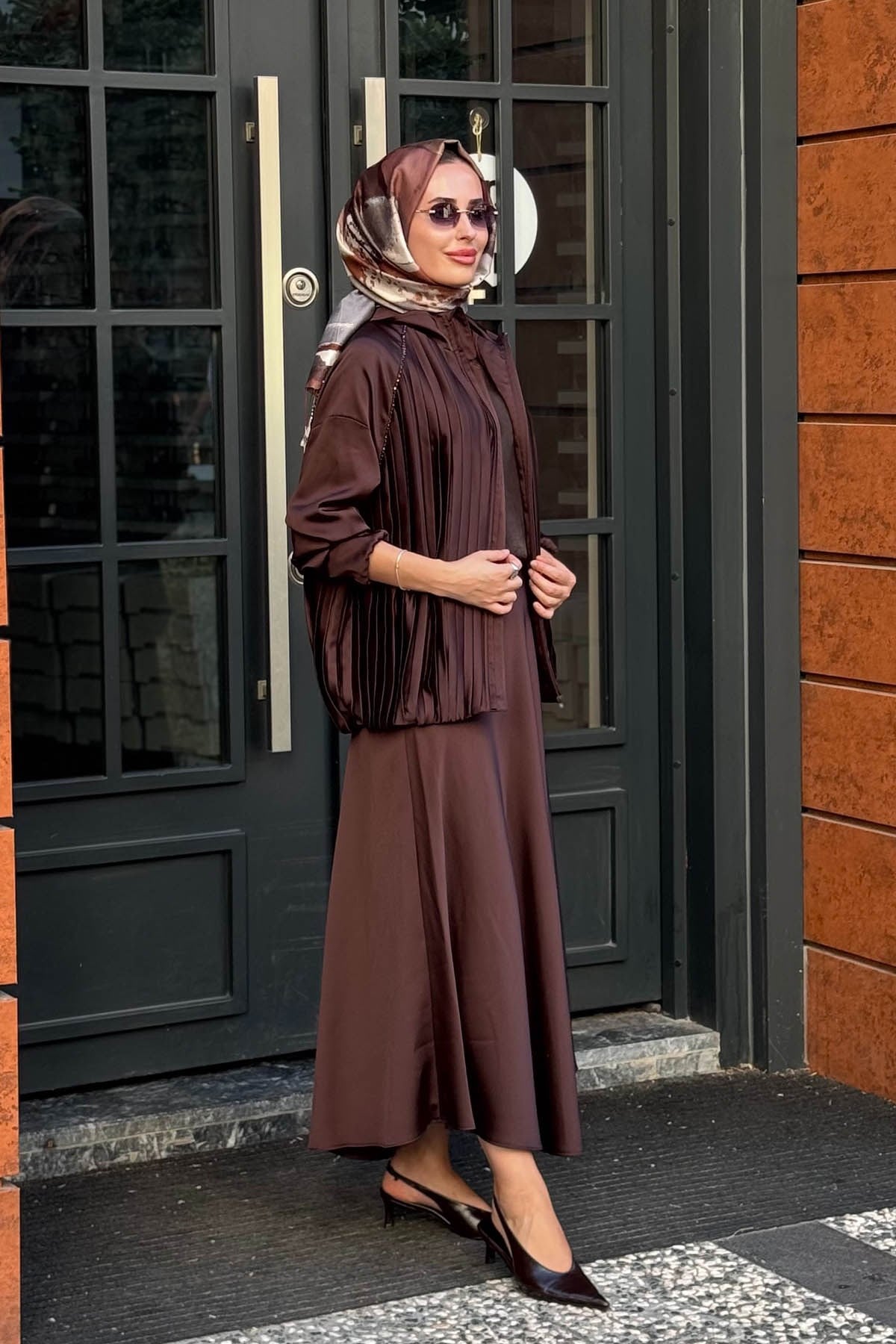 MOOROFMOOR Lunelle Etekli Takım 26W4096 Kahve