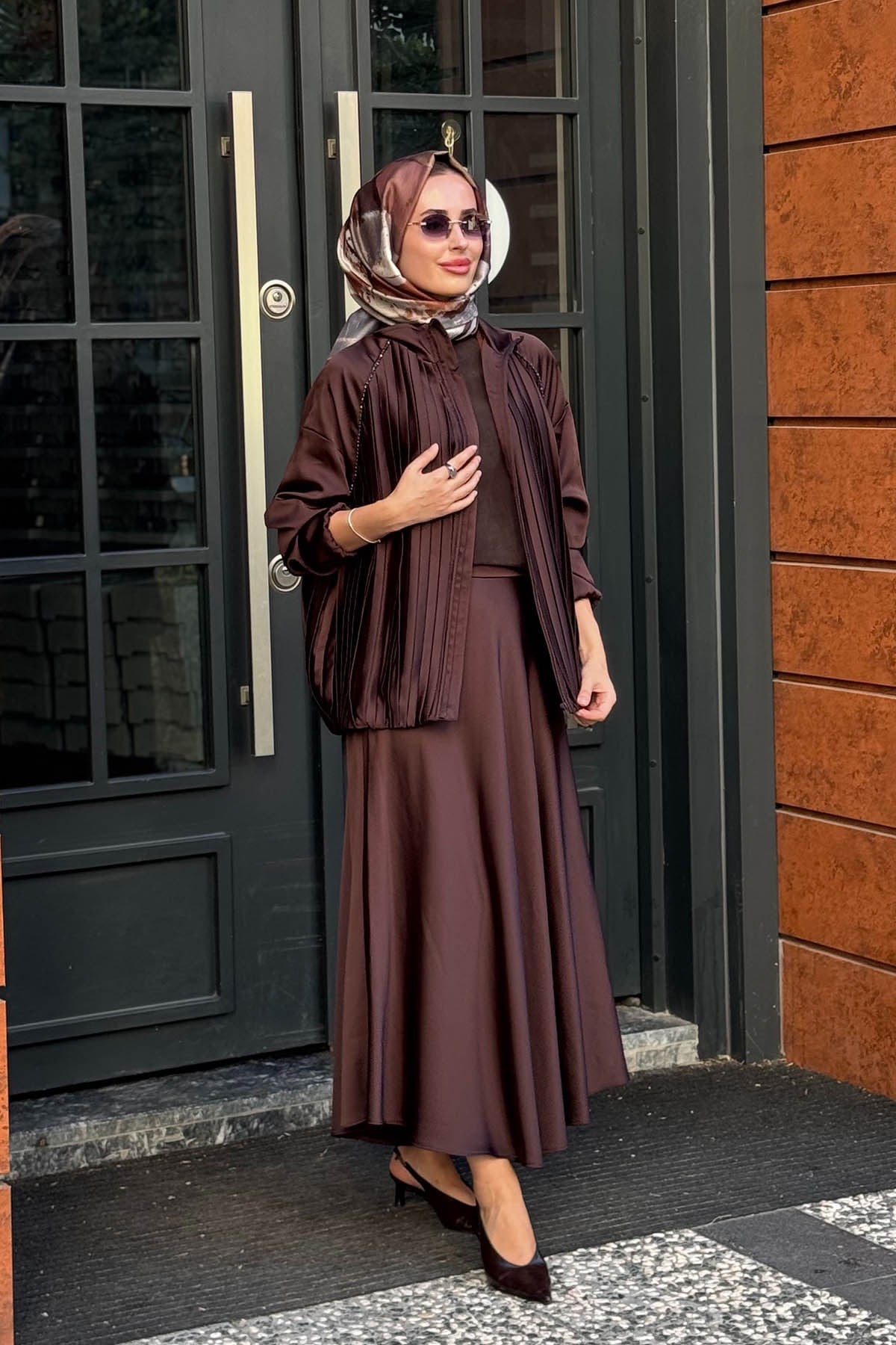 MOOROFMOOR Lunelle Etekli Takım 26W4096 Kahve