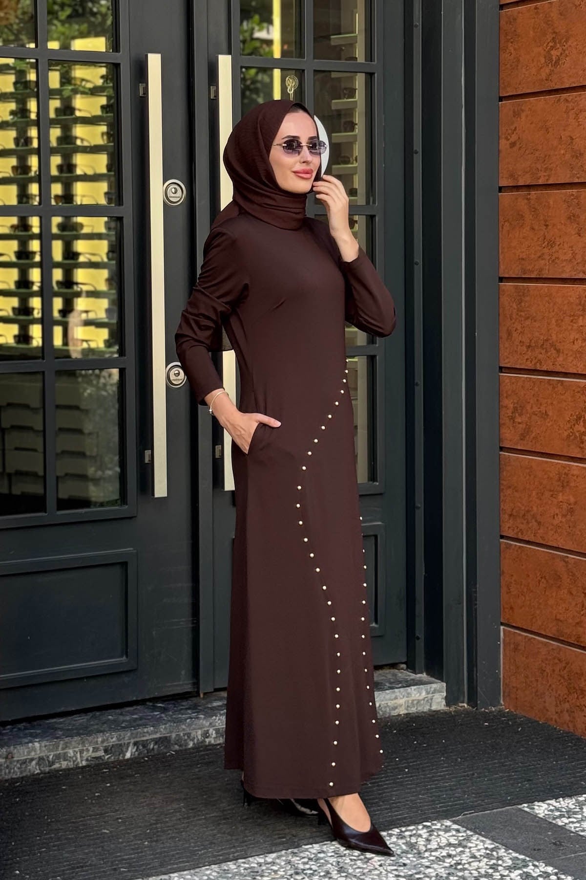 MOOROFMOOR Zelina Elbise 26W5034 Kahve