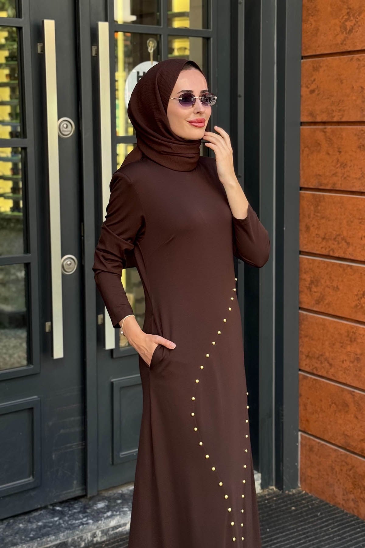 MOOROFMOOR Zelina Elbise 26W5034 Kahve