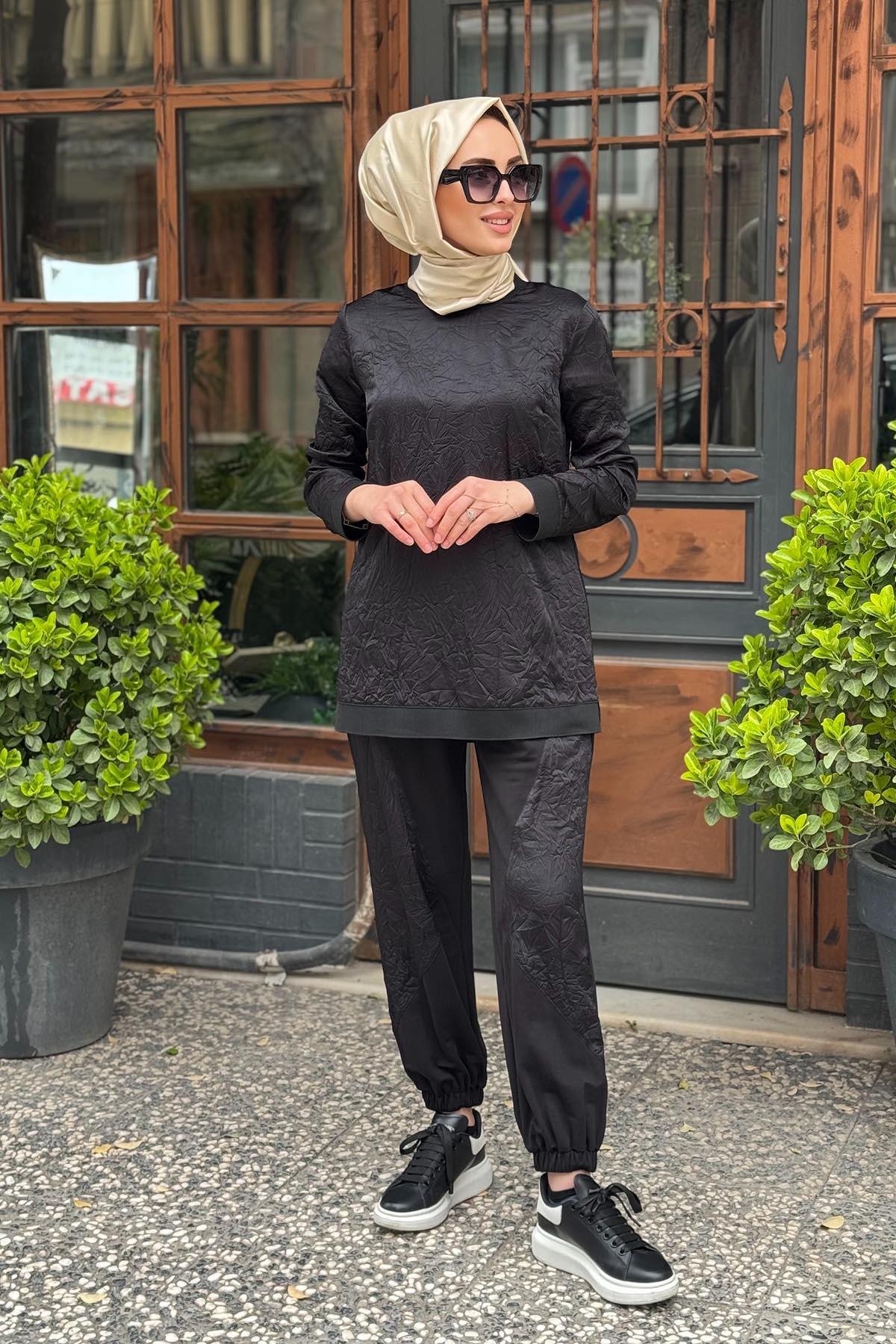 NAKİ & MASCARA Bluz 25MY2132 Siyah