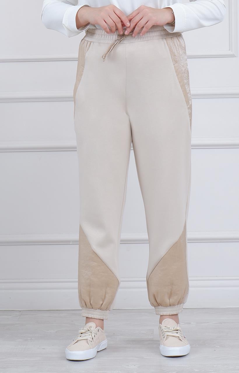 NAKİ & MASCARA Pantolon 34MK3102 Bej