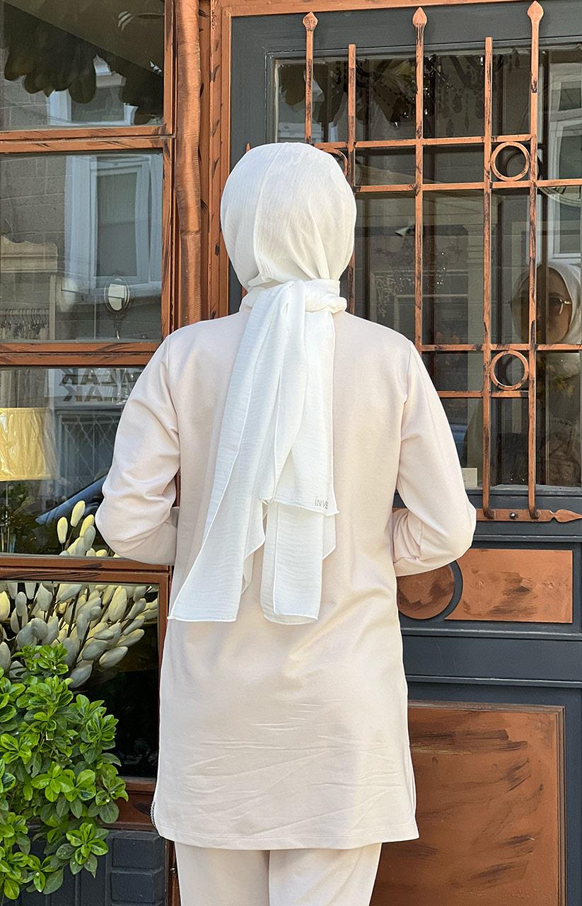 NAKİ & MASCARA Tunik 24MY2125 Ekru