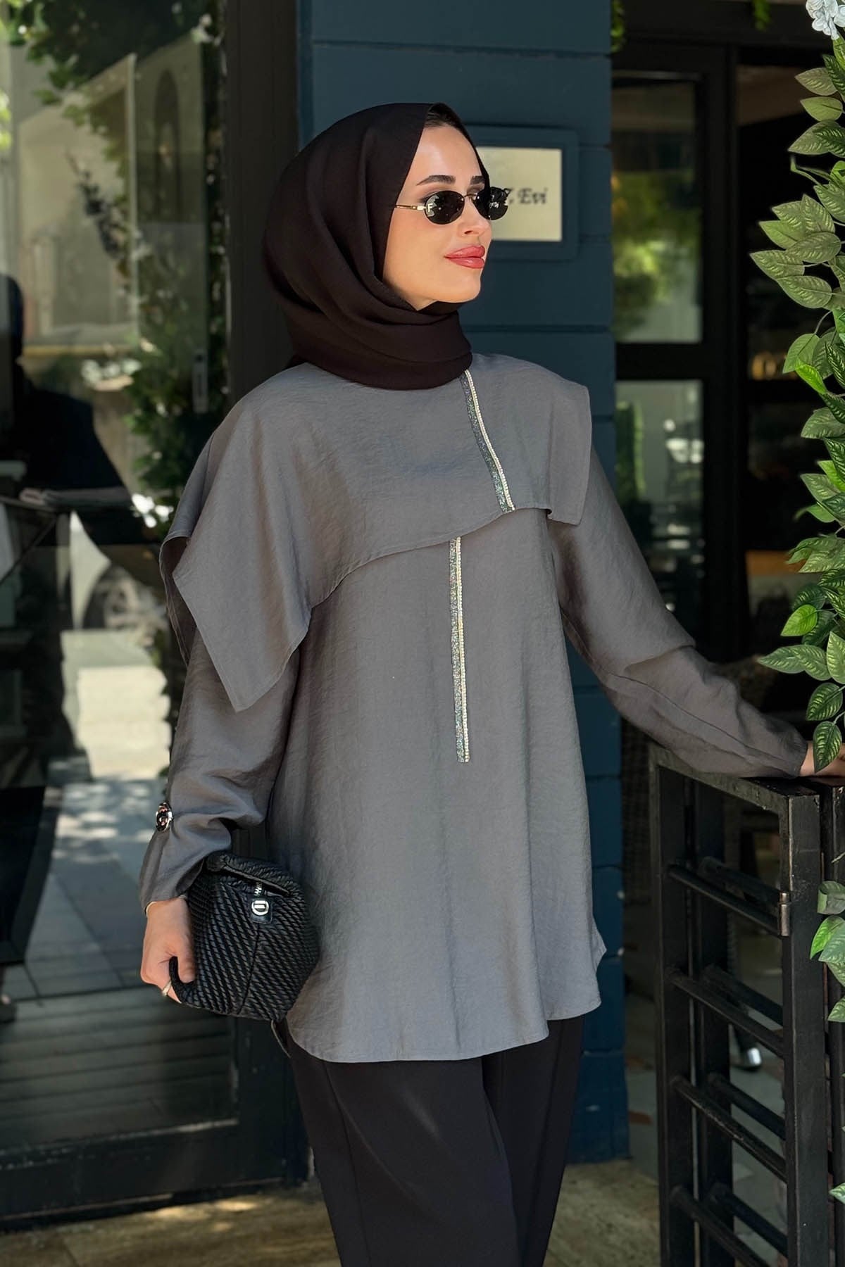 NAKİ & MASCARA Tunik 26MY2131 Gri