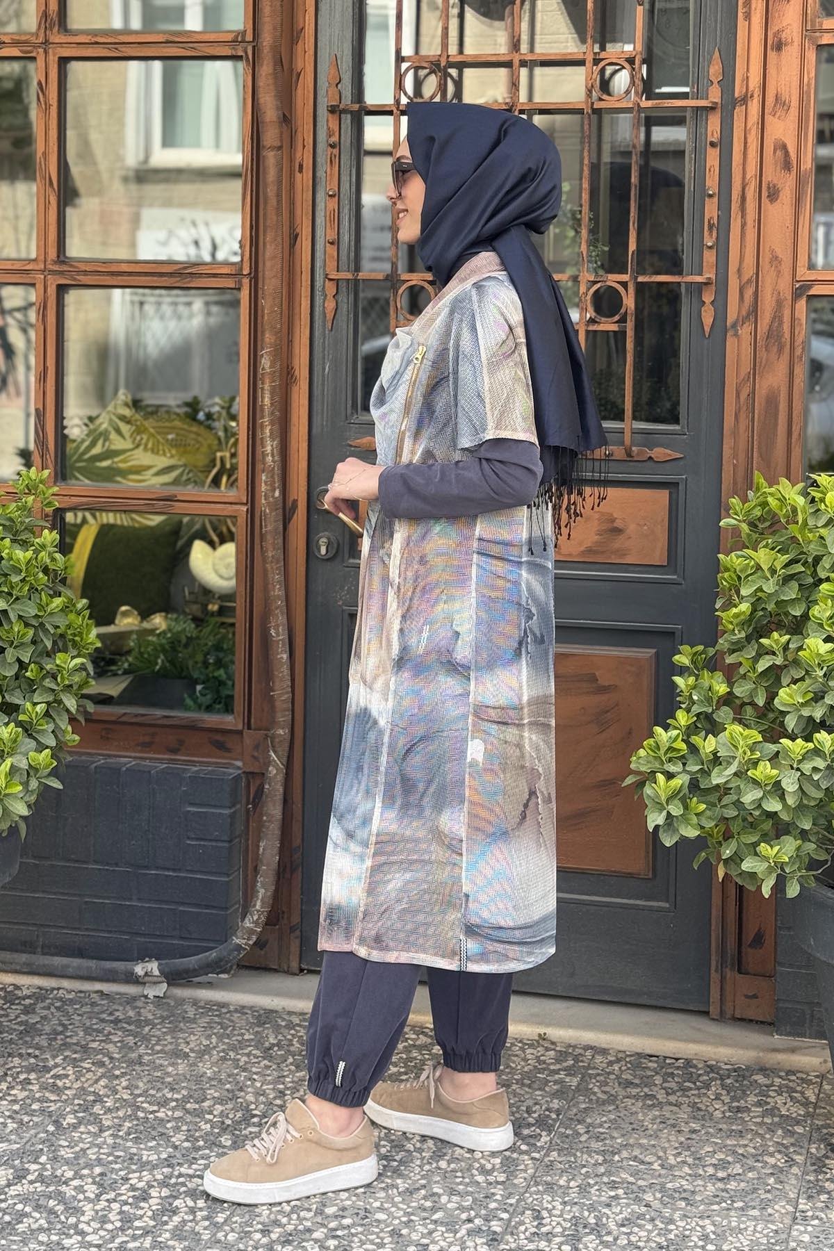 NAKİ & MASCARA Yelek 25MY1123 Renkli