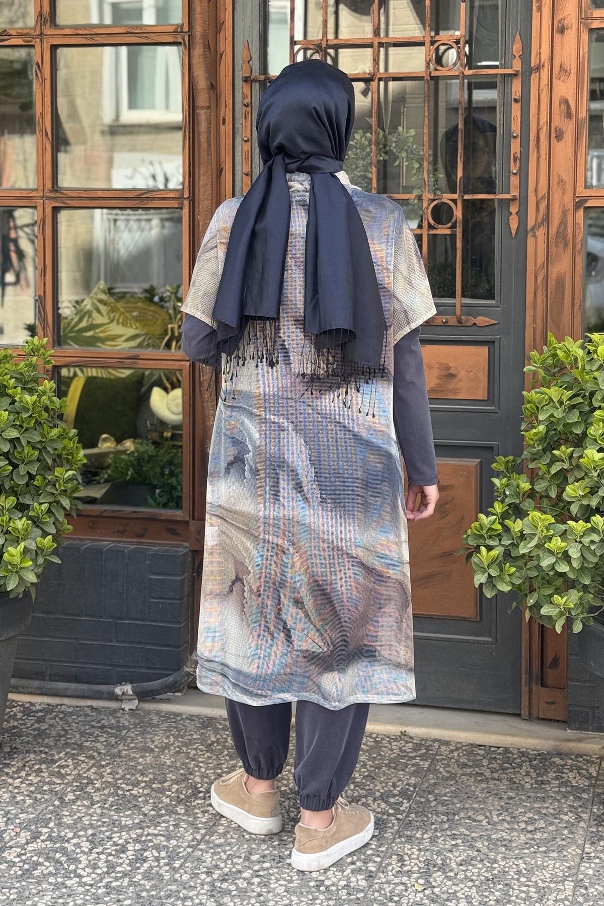 NAKİ & MASCARA Yelek 25MY1123 Renkli