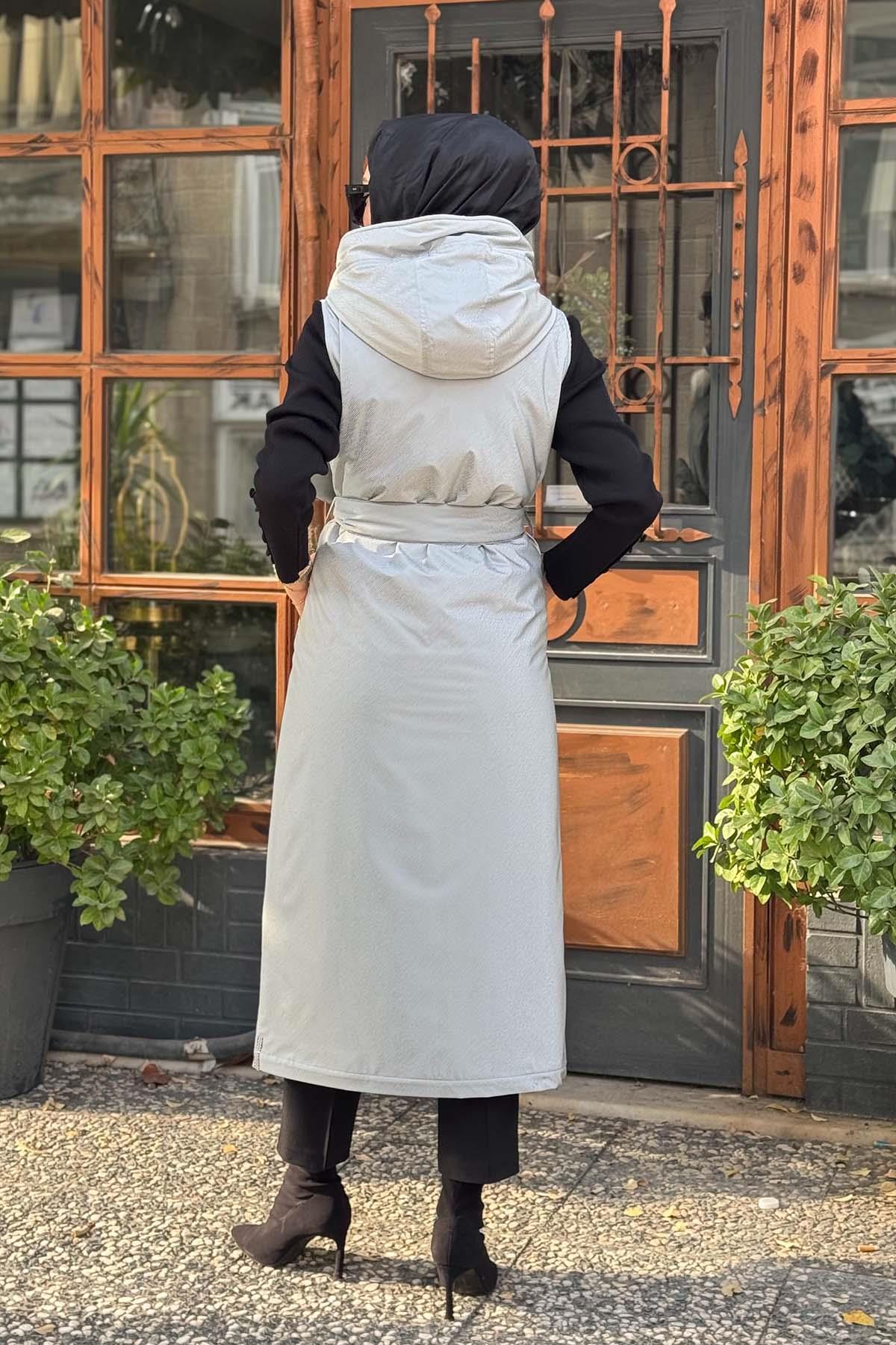 NAKİ & MASCARA Yelek 45MK113724 Gri