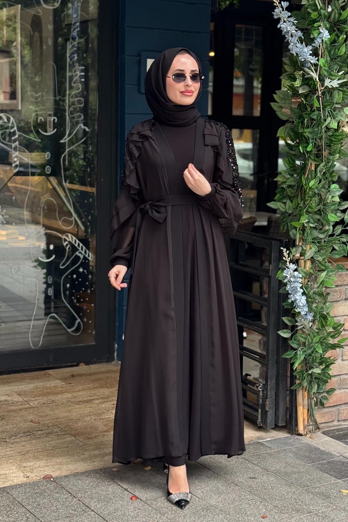Nurcan Çetin Abaya 10604 Siyah