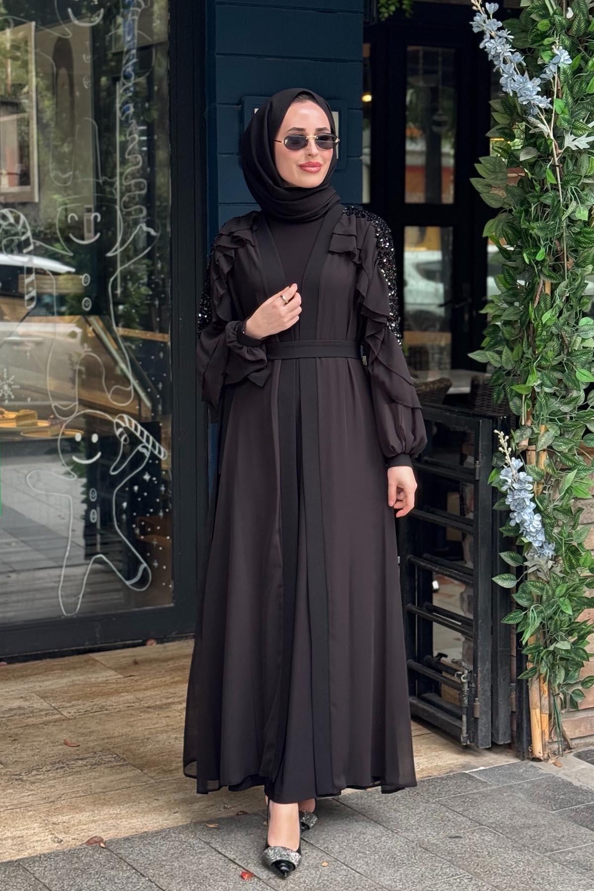 Nurcan Çetin Abaya 10604 Siyah
