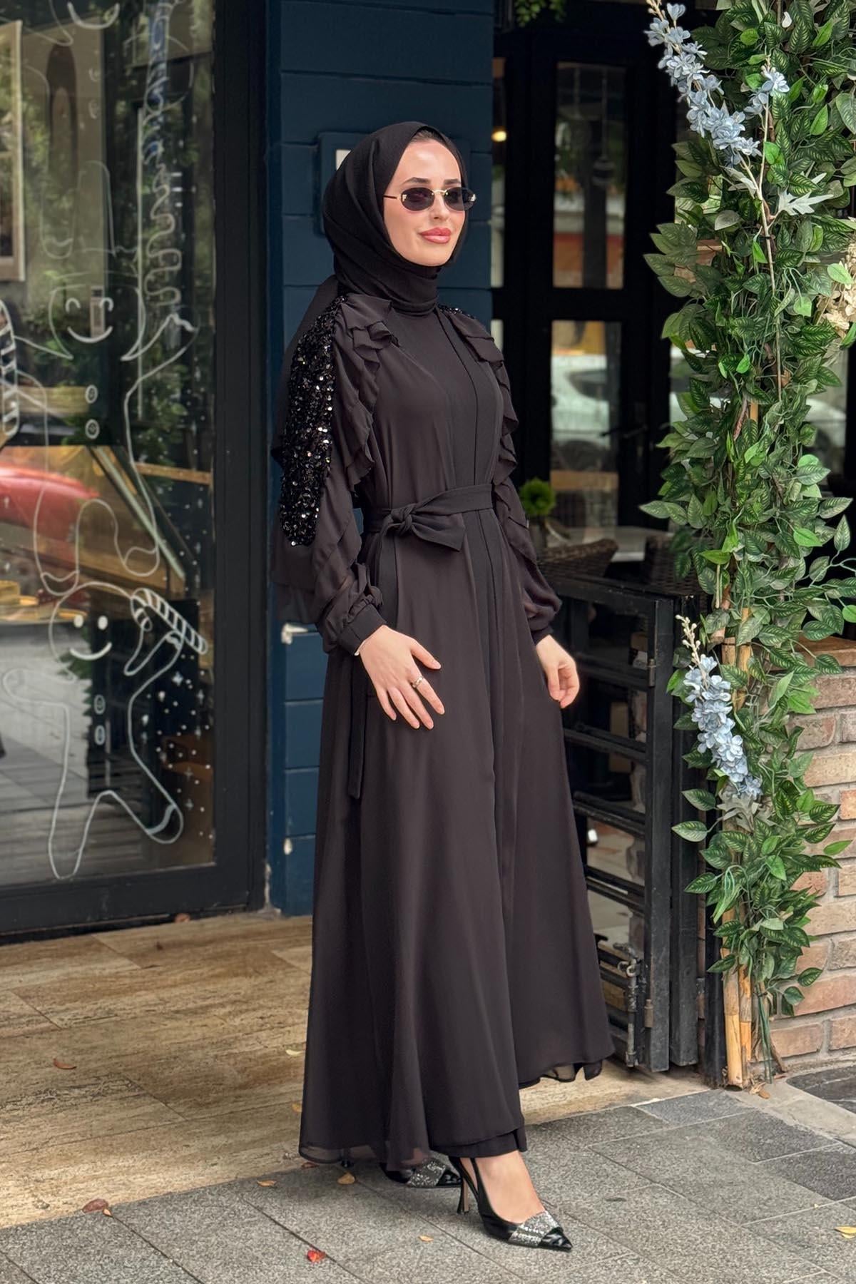 Nurcan Çetin Abaya 10604 Siyah