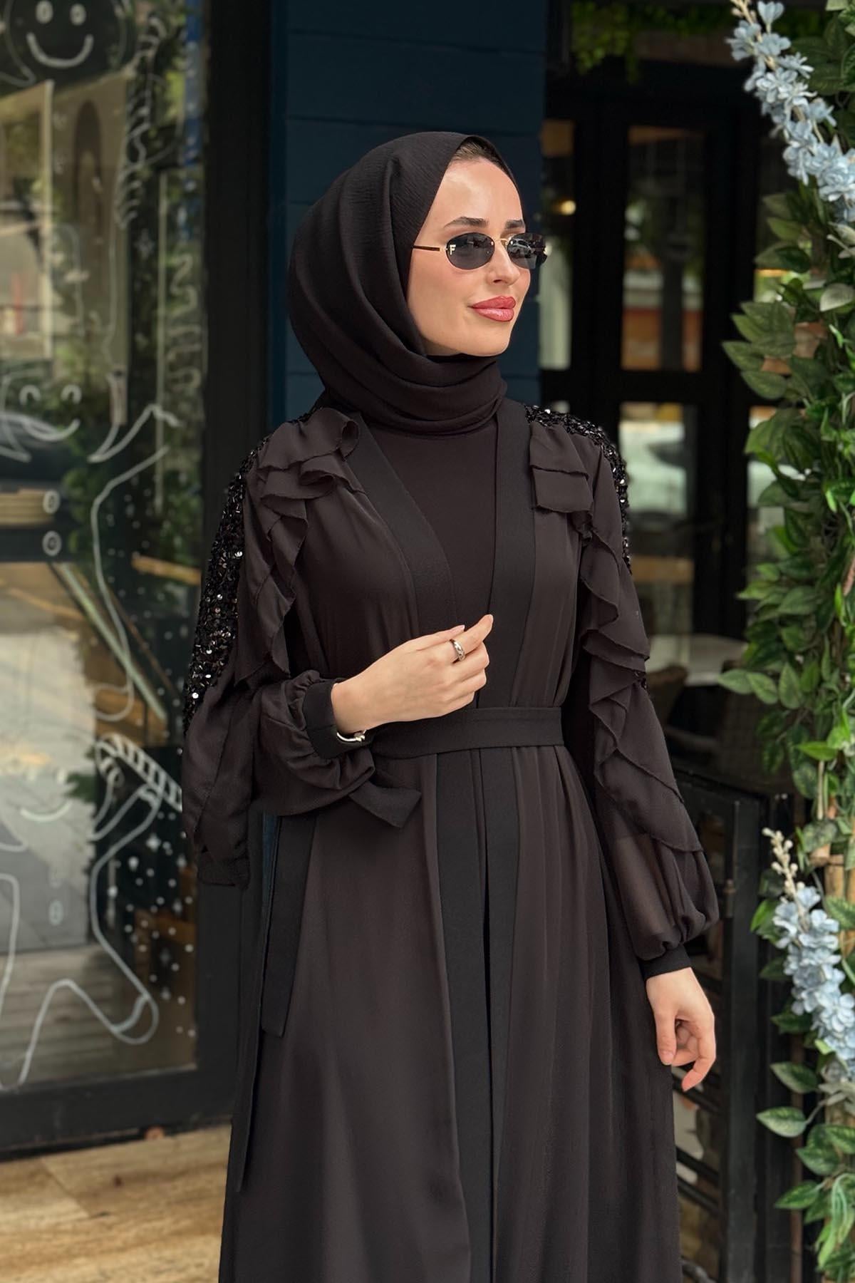 Nurcan Çetin Abaya 10604 Siyah