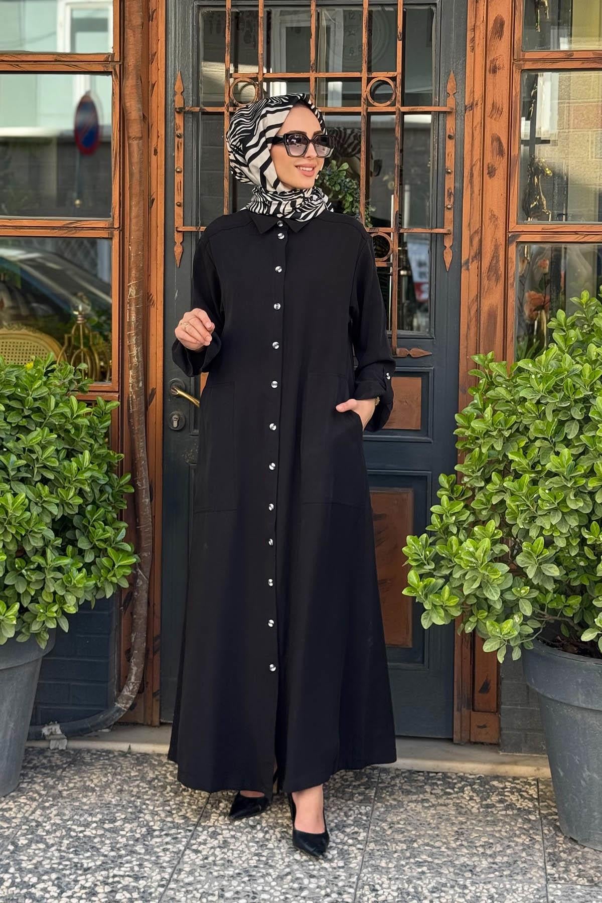 Nurcan Çetin Elbise 25150 Siyah