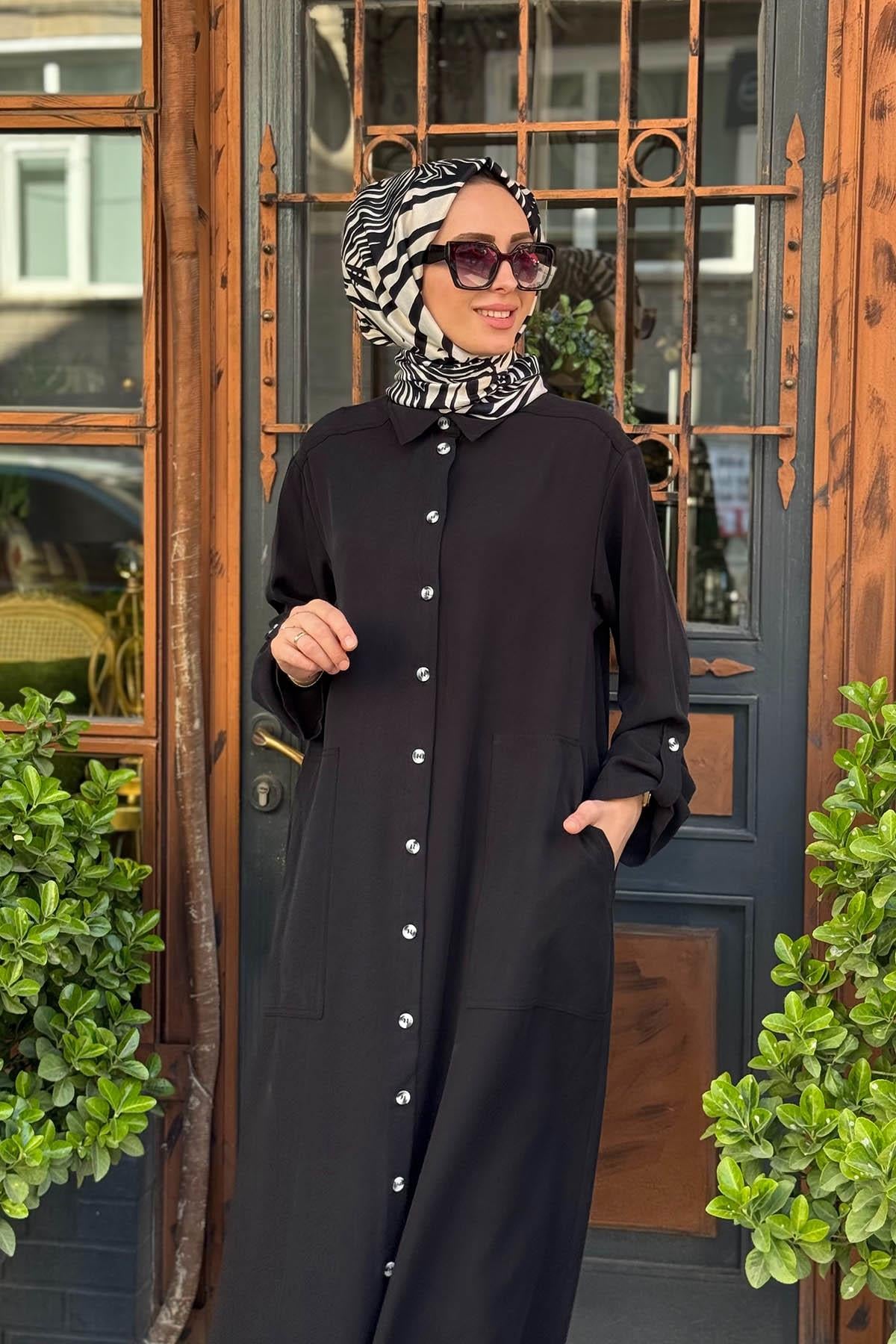 Nurcan Çetin Elbise 25150 Siyah