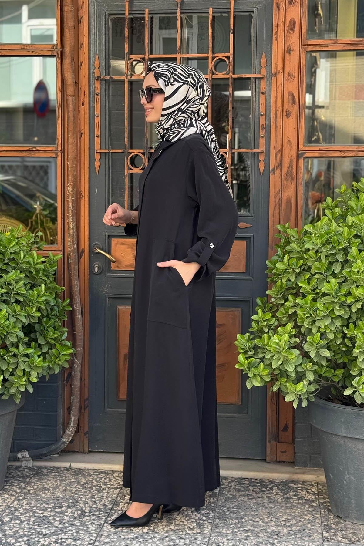 Nurcan Çetin Elbise 25150 Siyah