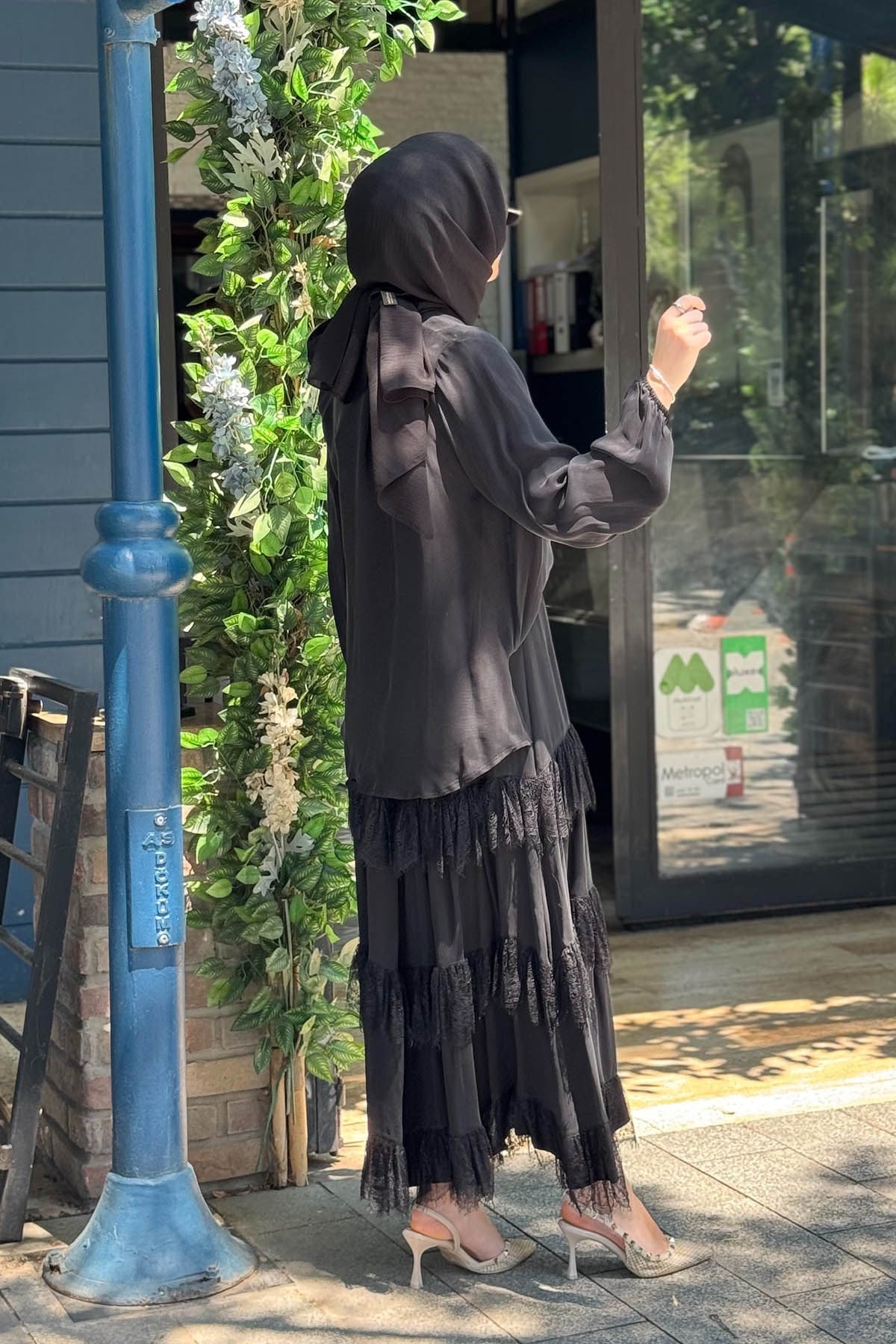 Nurcan Çetin Etekli Takım 26460 Siyah