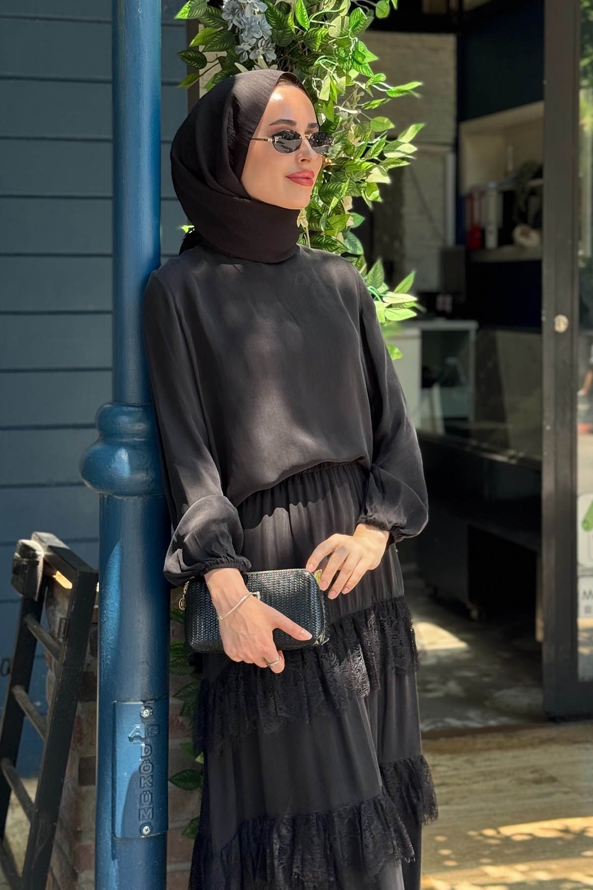 Nurcan Çetin Etekli Takım 26460 Siyah