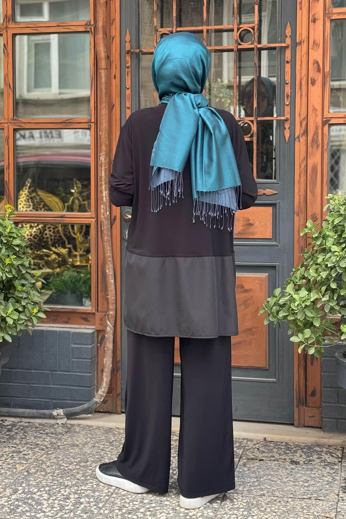 Nurcan Çetin Pantolonlu Takım 25419 Siyah
