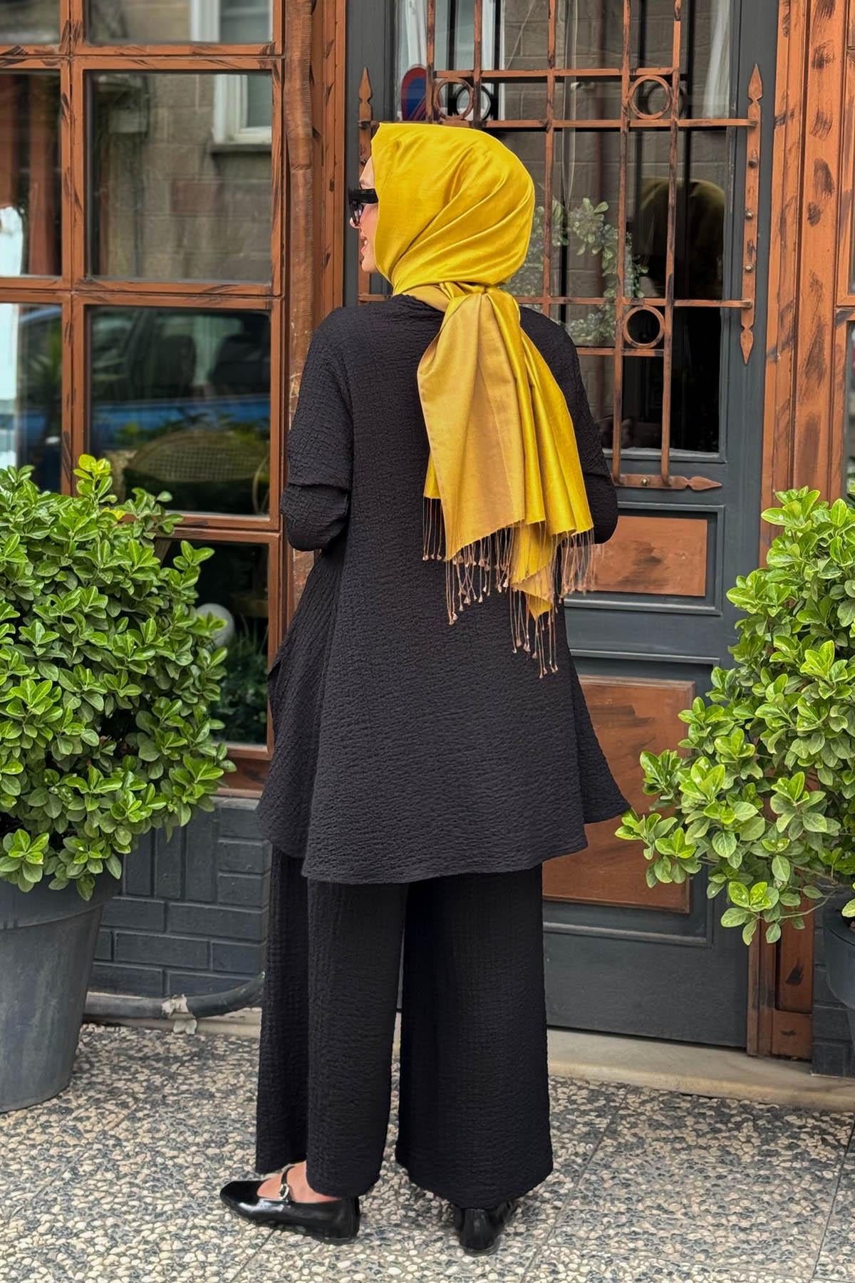 Nurcan Çetin Pantolonlu Takım 25428 Siyah