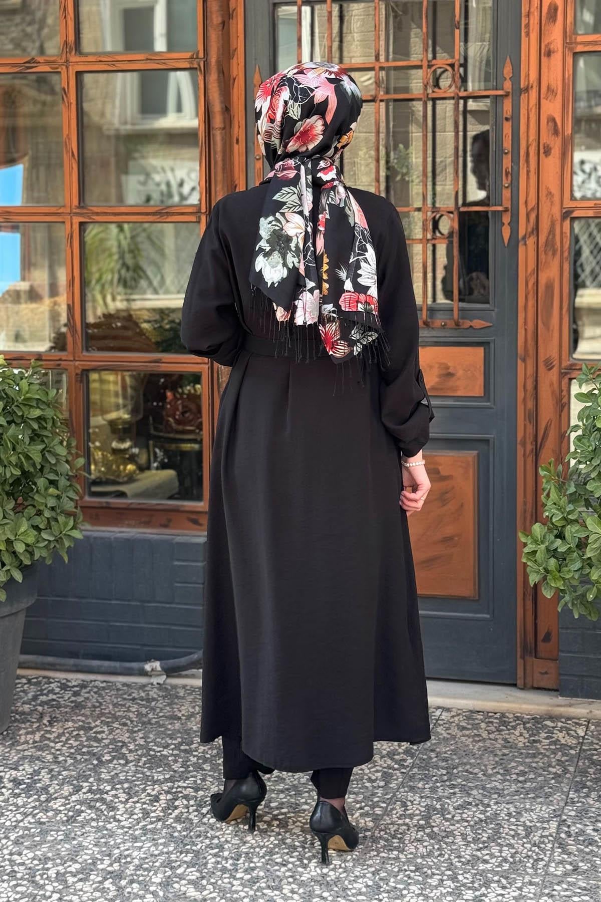 Nurcan Çetin Pantolonlu Takım 25442 Siyah