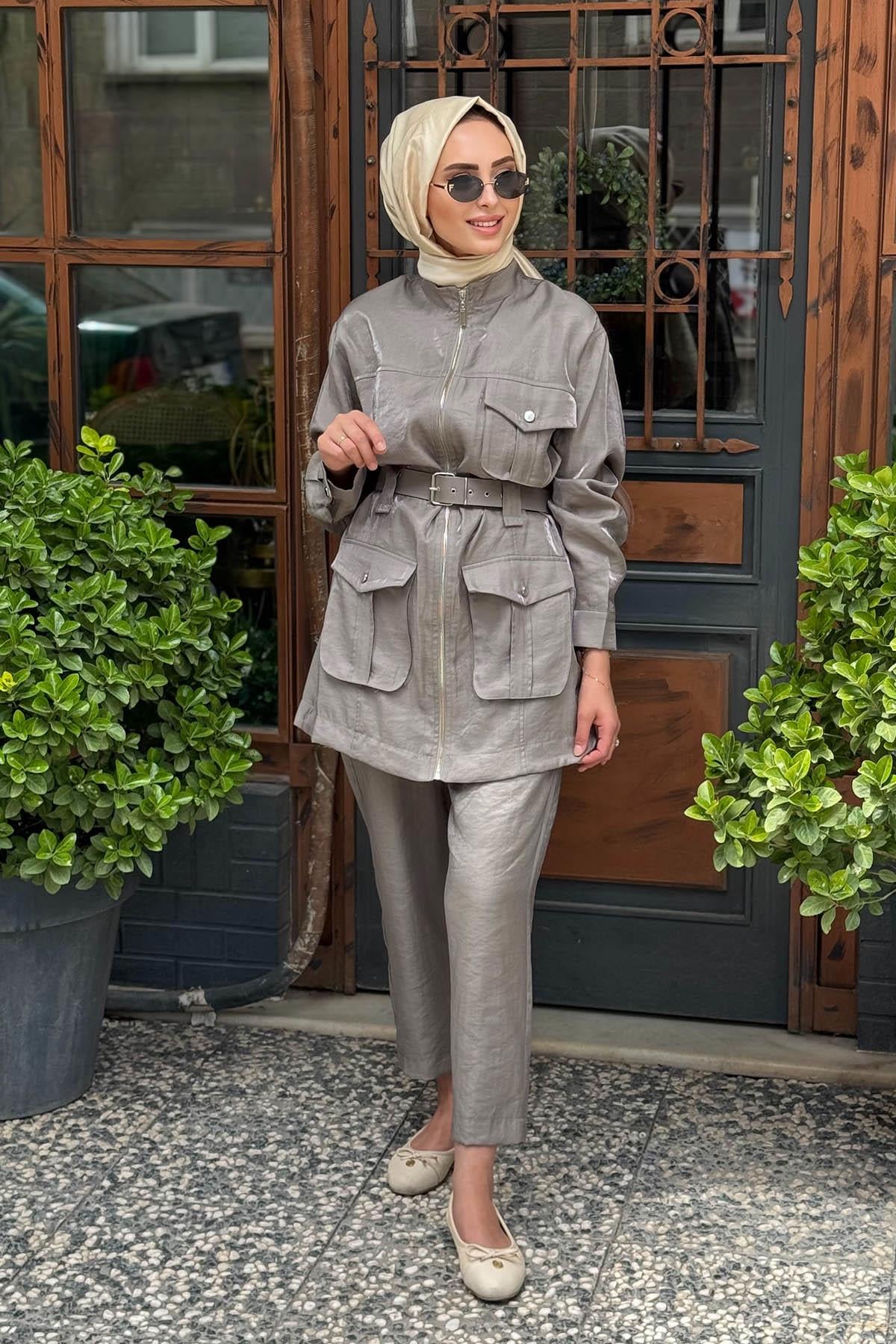 Nurcan Çetin Pantolonlu Takım 25463 Mint