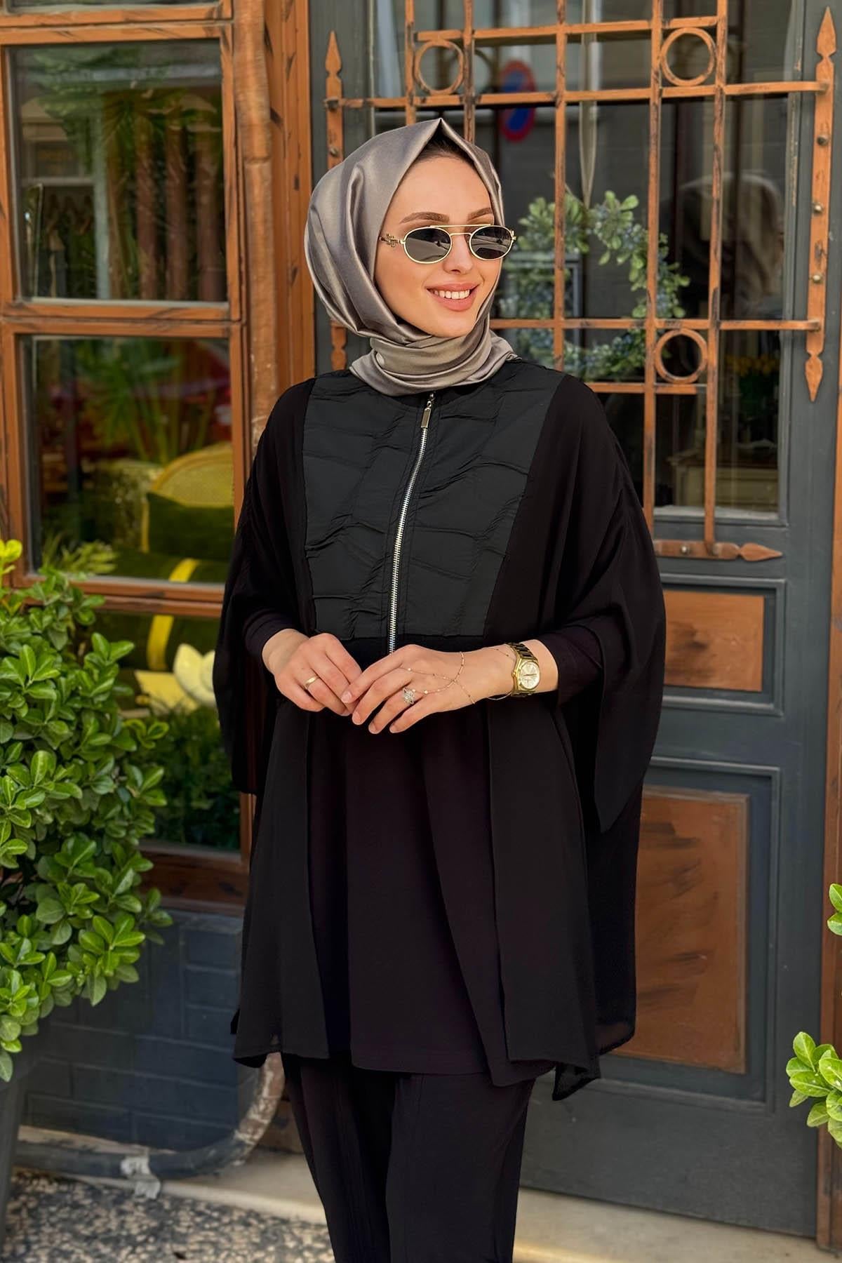 Nurcan Çetin Pantolonlu Takım 25484 Siyah