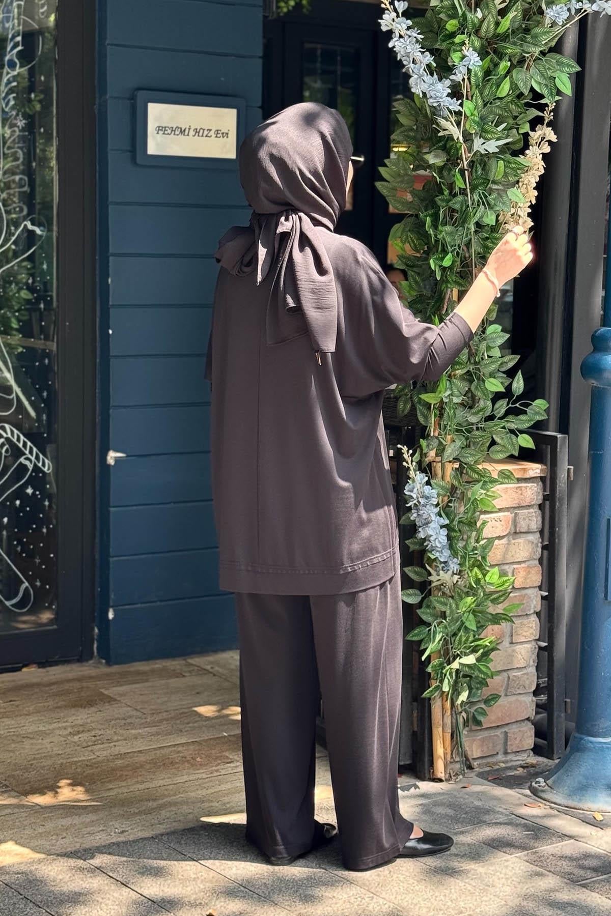 Nurcan Çetin Pantolonlu Takım 26413 Siyah