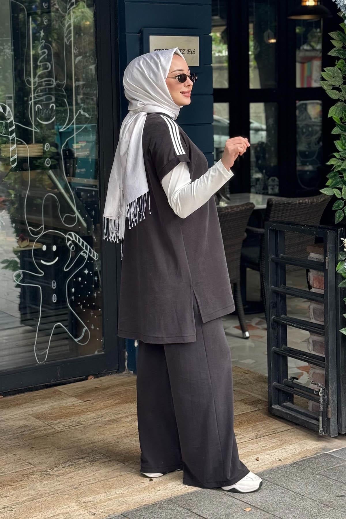 Nurcan Çetin Pantolonlu Takım 26614 Siyah