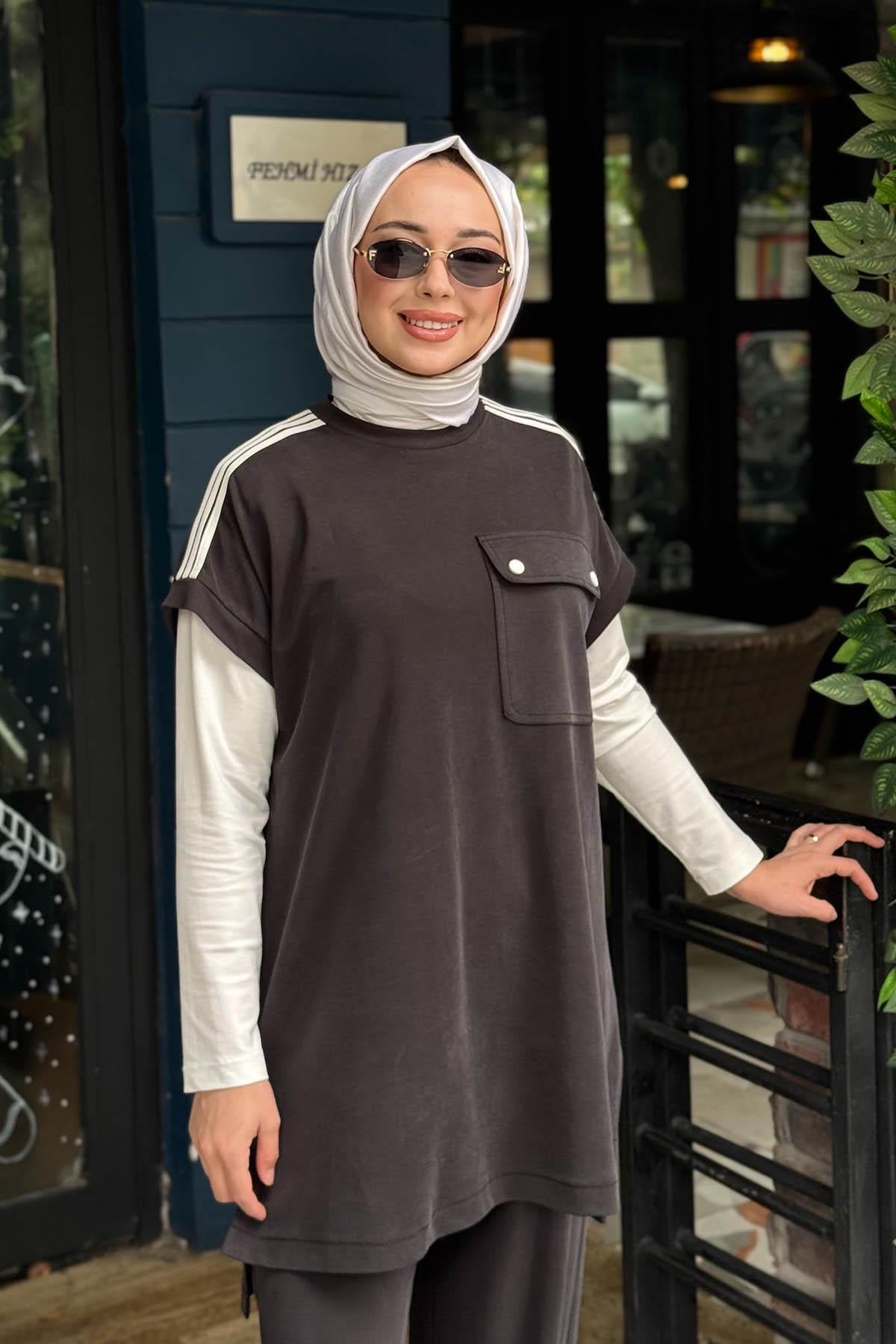 Nurcan Çetin Pantolonlu Takım 26614 Siyah