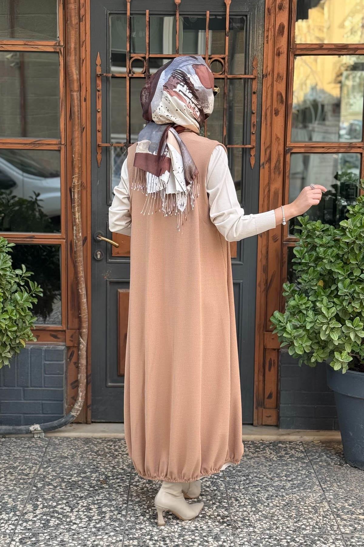 Nurcan Çetin Yelek 24237 Bej