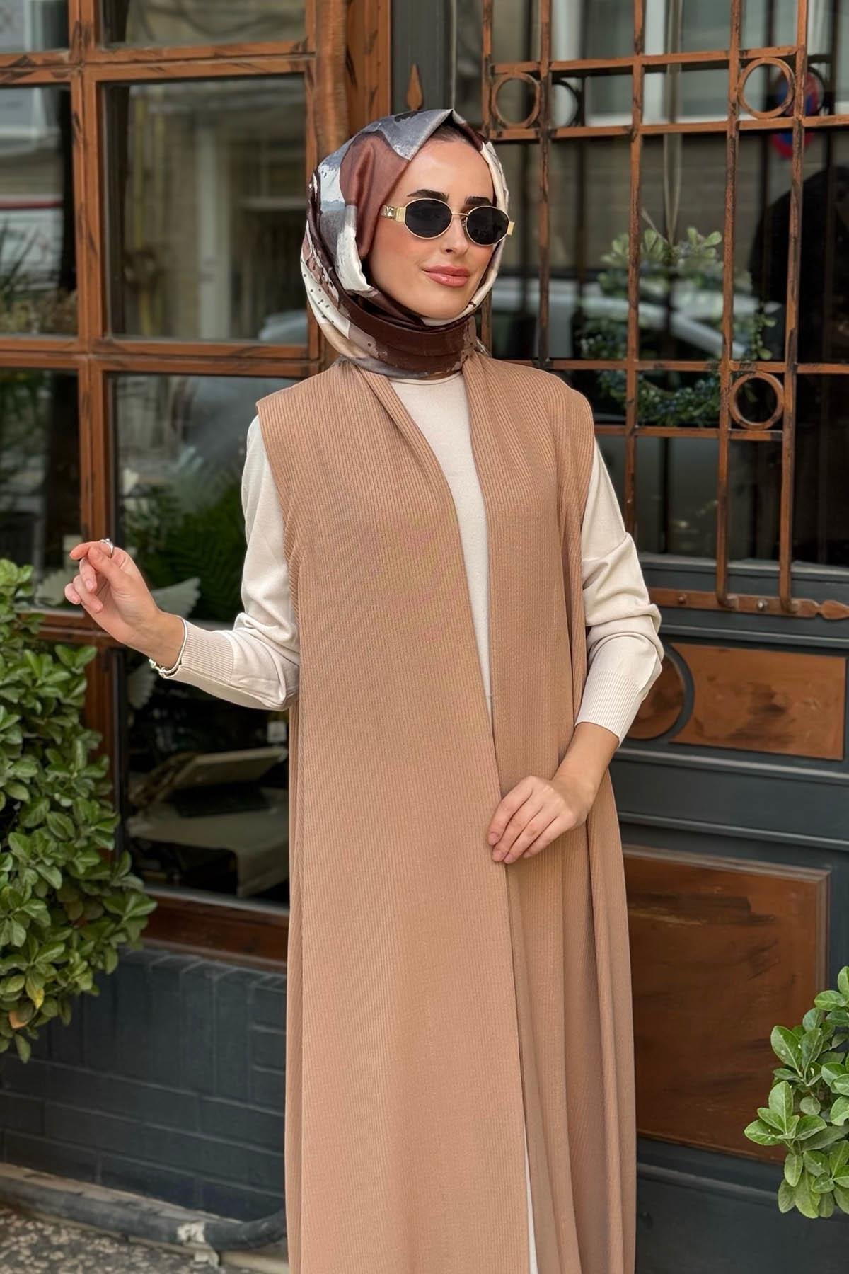 Nurcan Çetin Yelek 24237 Bej