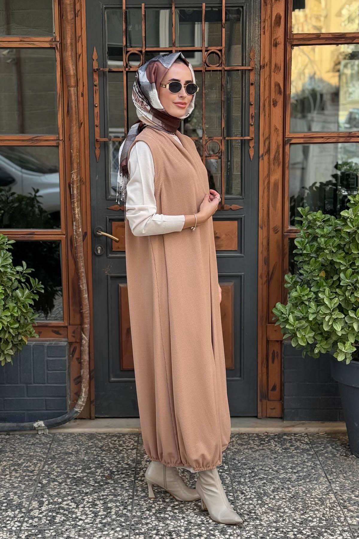 Nurcan Çetin Yelek 24237 Bej