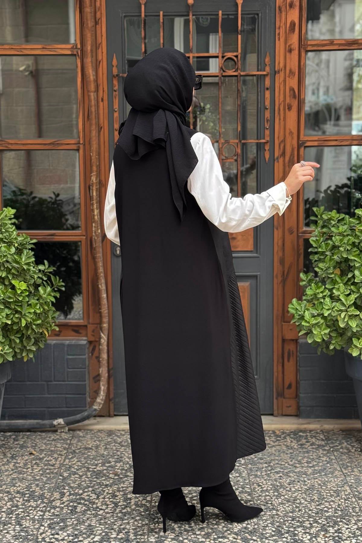 Nurcan Çetin Yelek 25260 Siyah