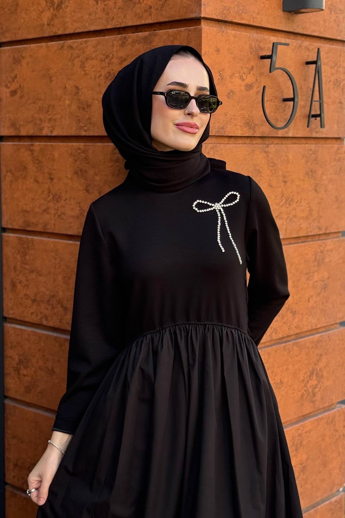 OMELYA Elbise 26KZ1068 Siyah