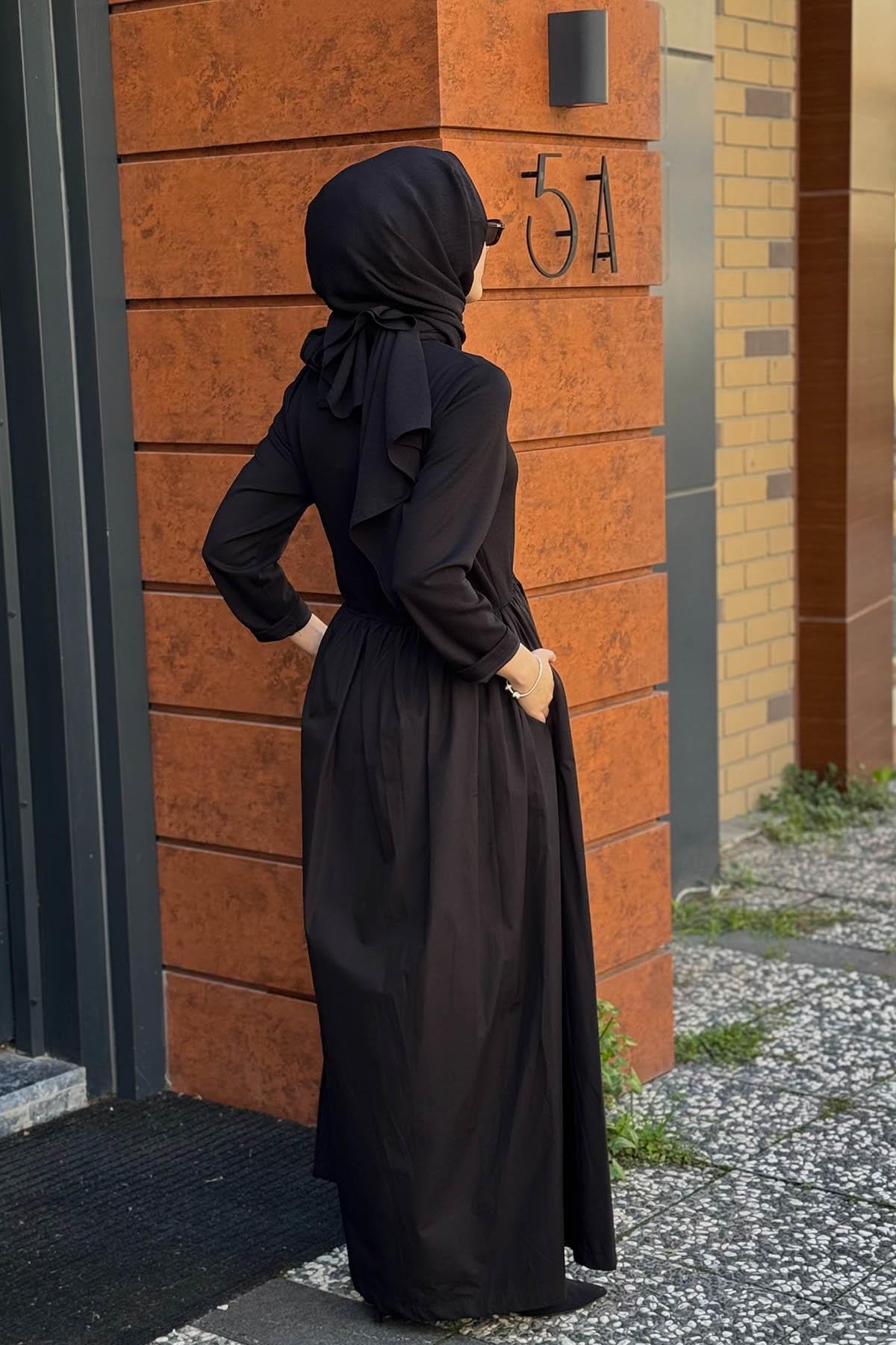 OMELYA Elbise 26KZ1068 Siyah